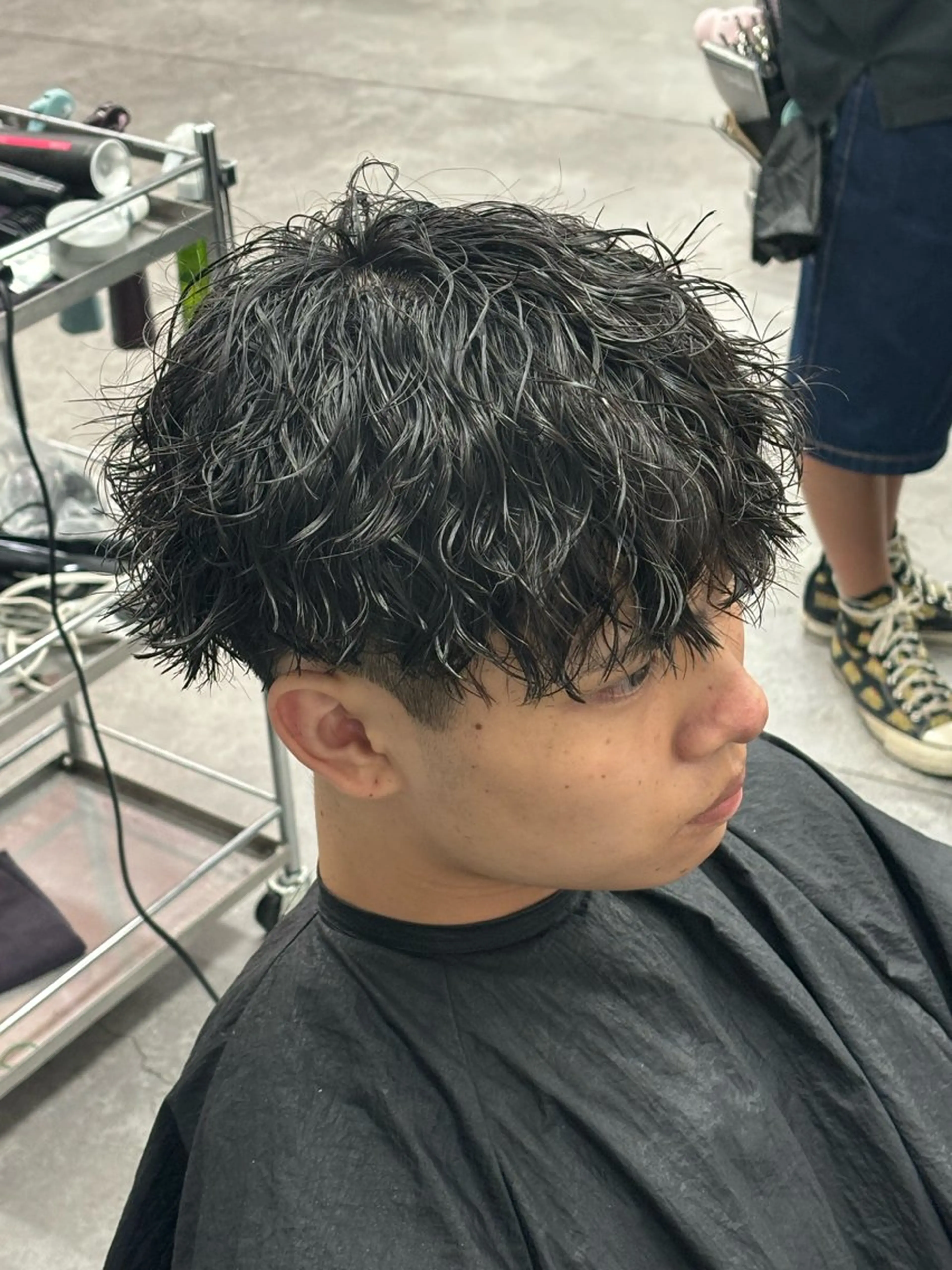 ショート パーマ メンズ カット パーマ ヘアセット お悩み解消✨/ メンズパーマ✨/直樹のヘアスタイル