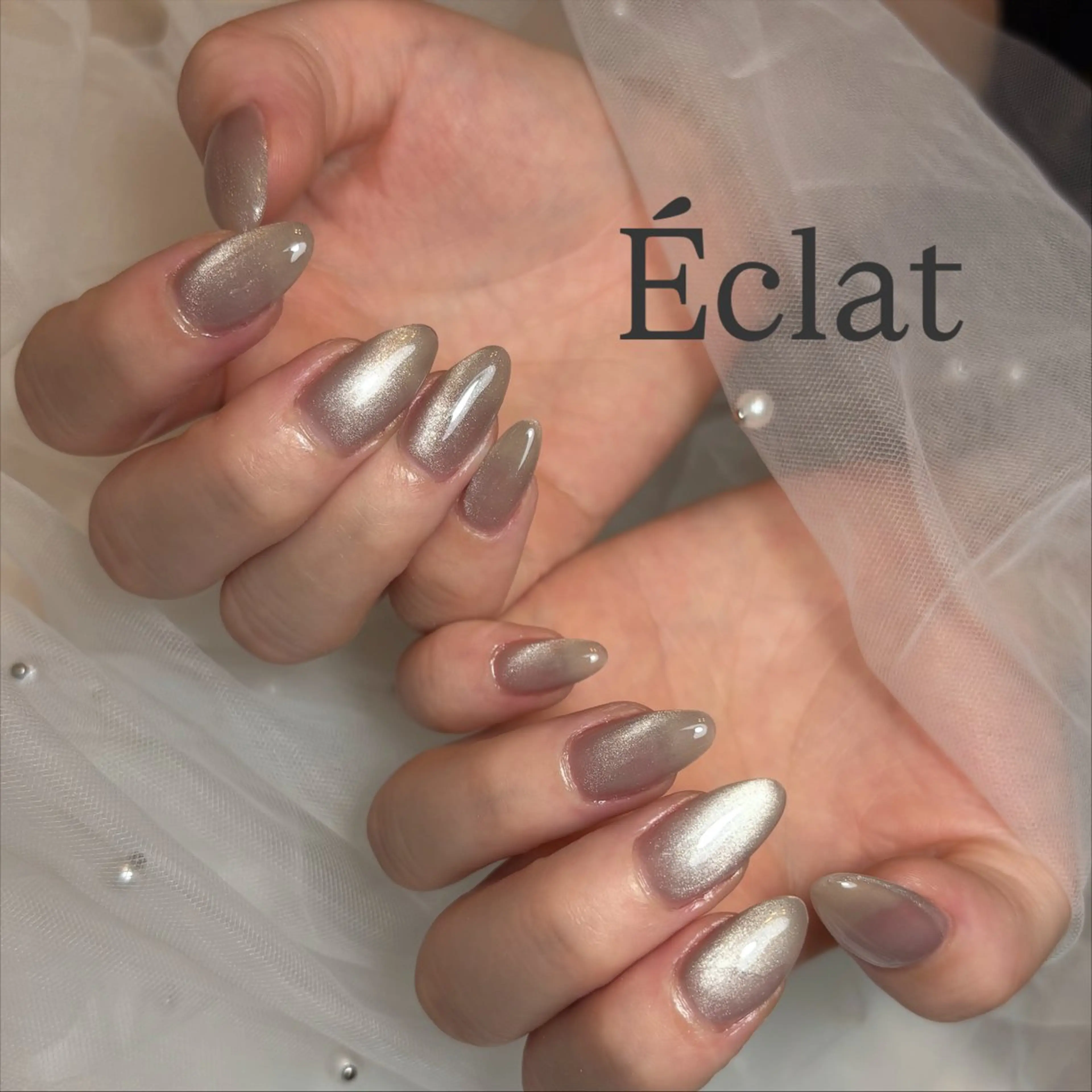 ネイル マグネットネイル nail salon Éclatのネイルデザイン