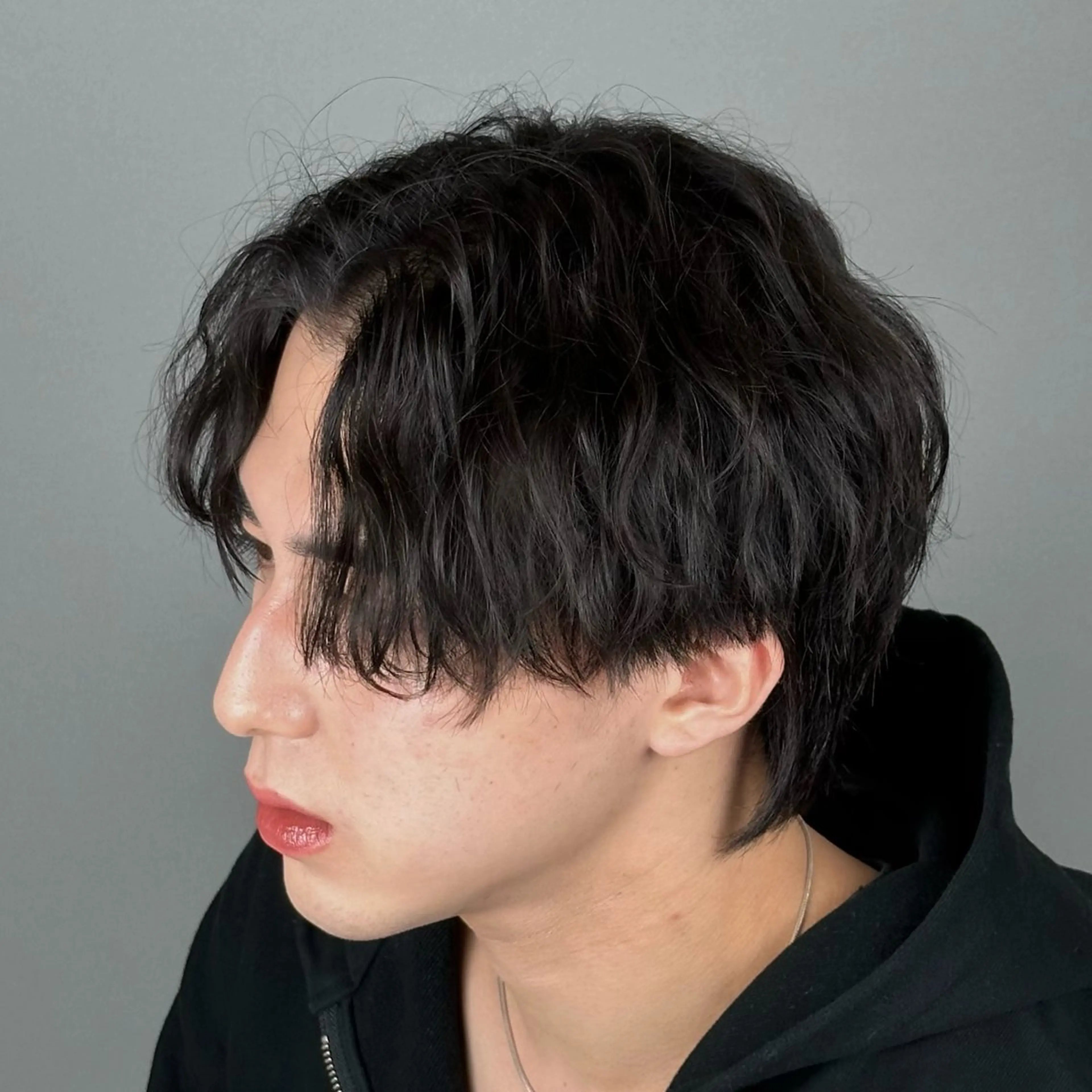 ショート メンズ ヘアセット ADOR所属・韓国ヘアADOR HARUKIのヘアスタイル