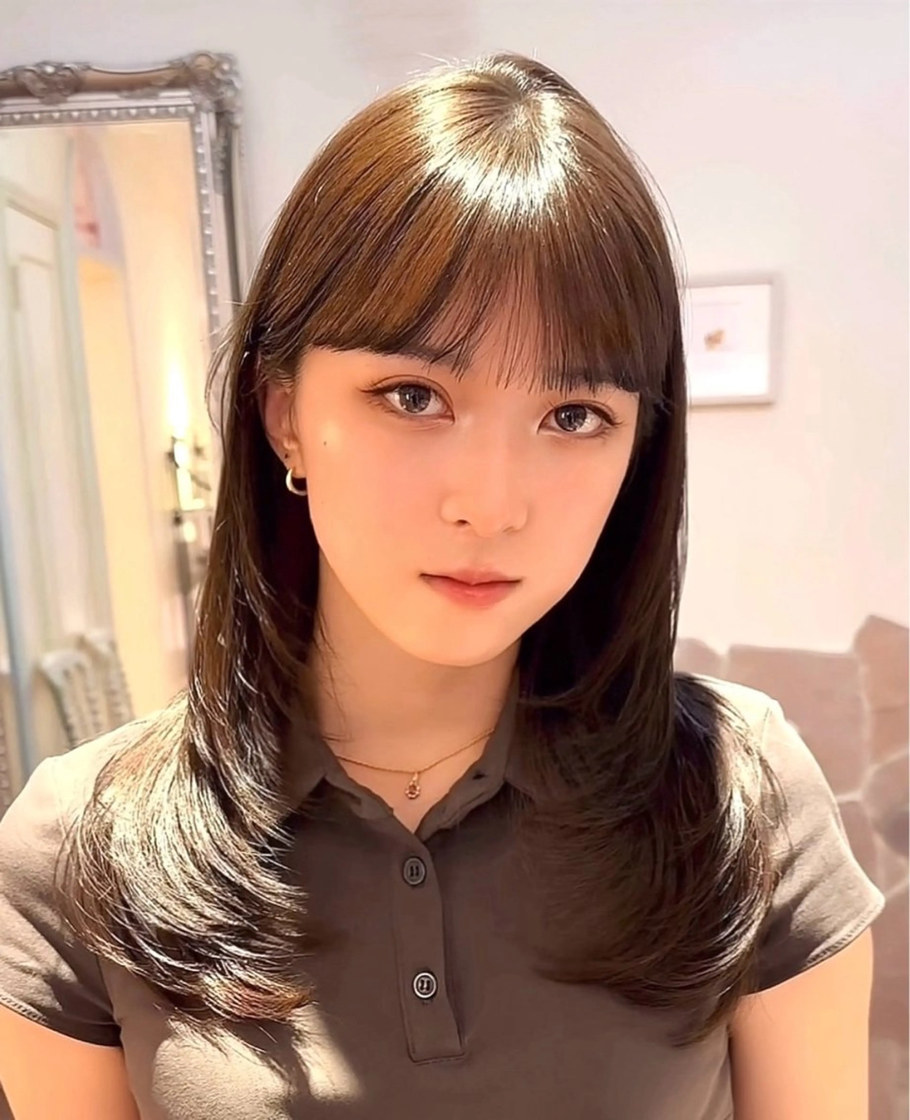 セミロング カラー カット ヘアカラー トリートメント ヘッドスパ 韓国系レイヤー特化 hiroのヘアスタイル