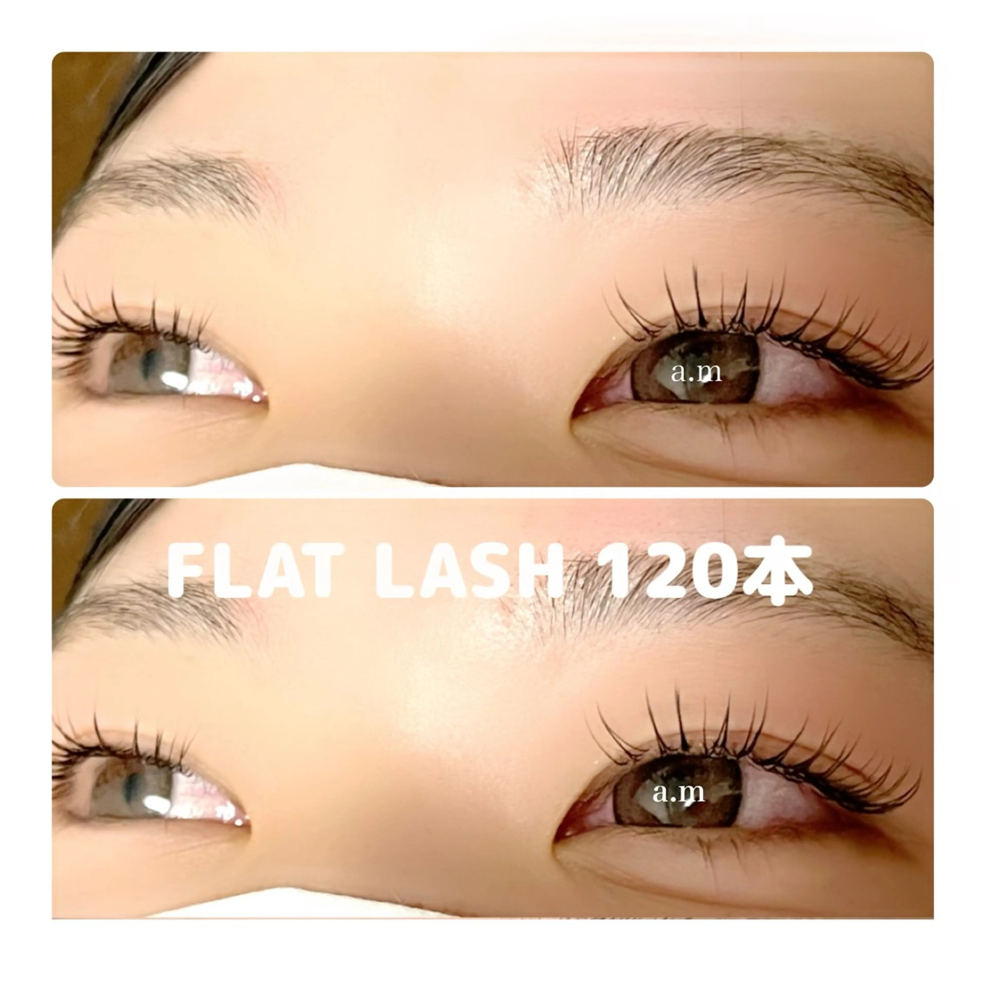 マツエク・マツパ 付け放題 フラットラッシュ morisaki ＊のマツエク・マツパデザイン