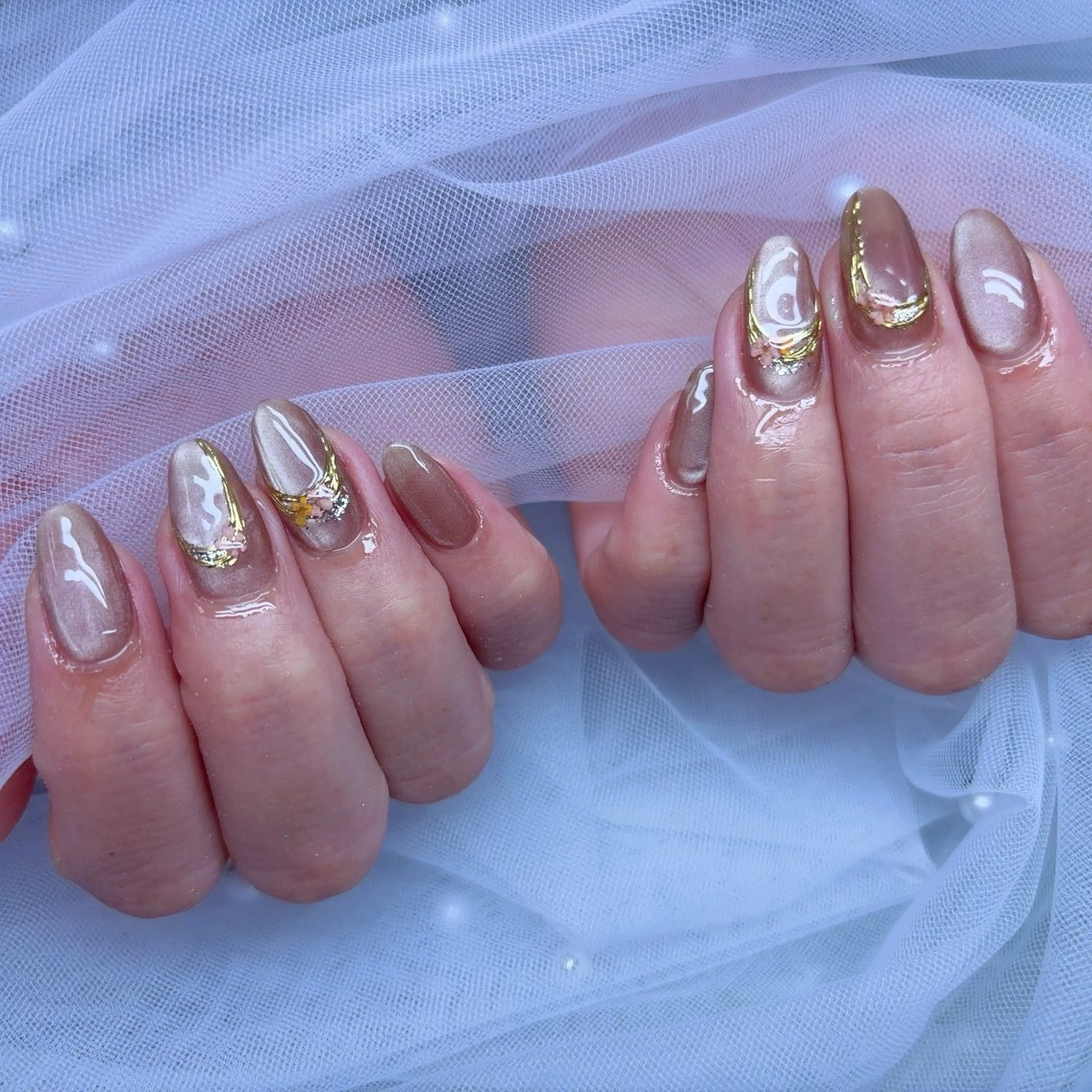 ネイル 長さ出し ジェルネイル 韓国ネイル 持ち込み ニュアンスネイル ハンドネイル NailSpace 猫のいるネイルサロンのネイルデザイン