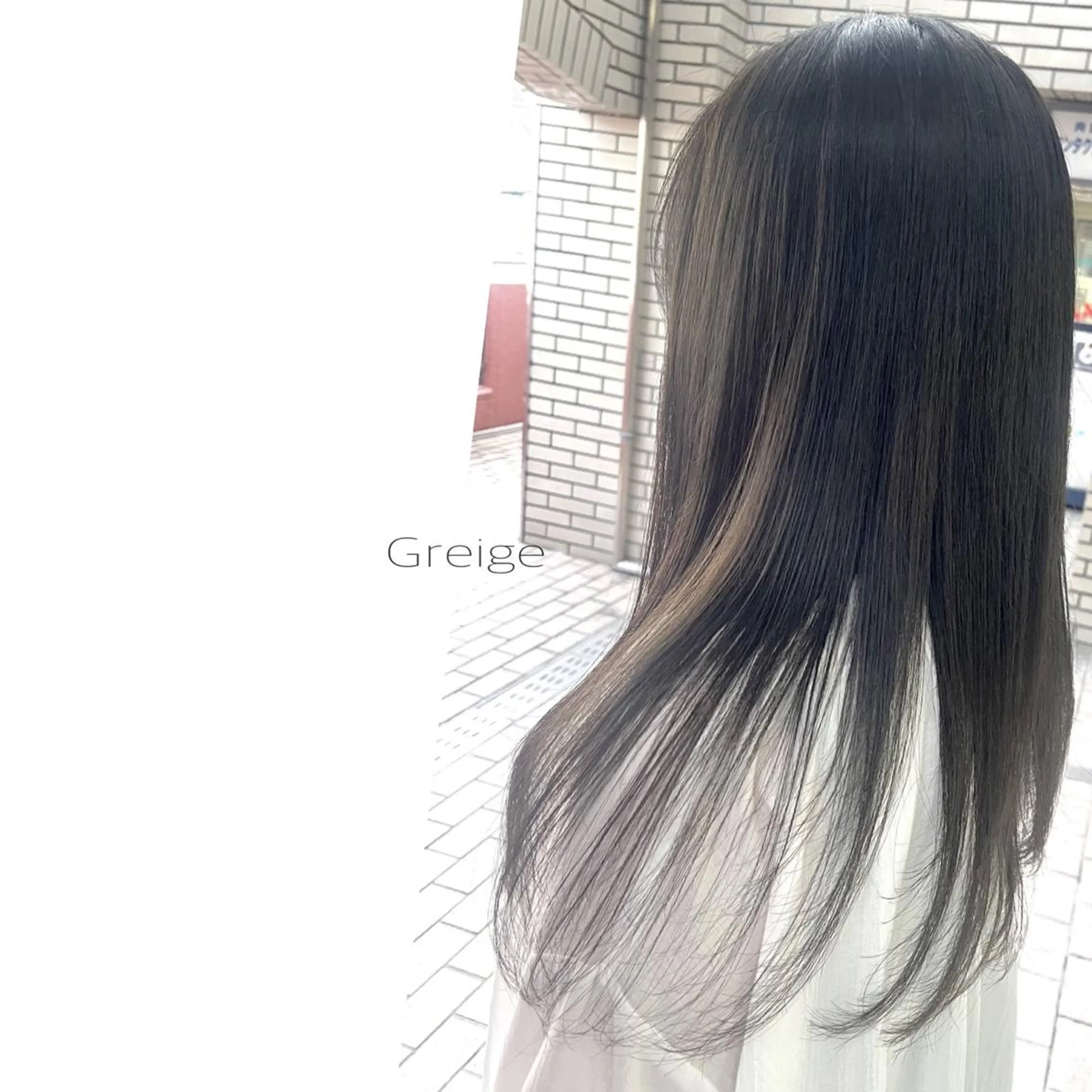 ロング カラー グレージュ 永石 知沙希のマツエク・マツパデザイン
