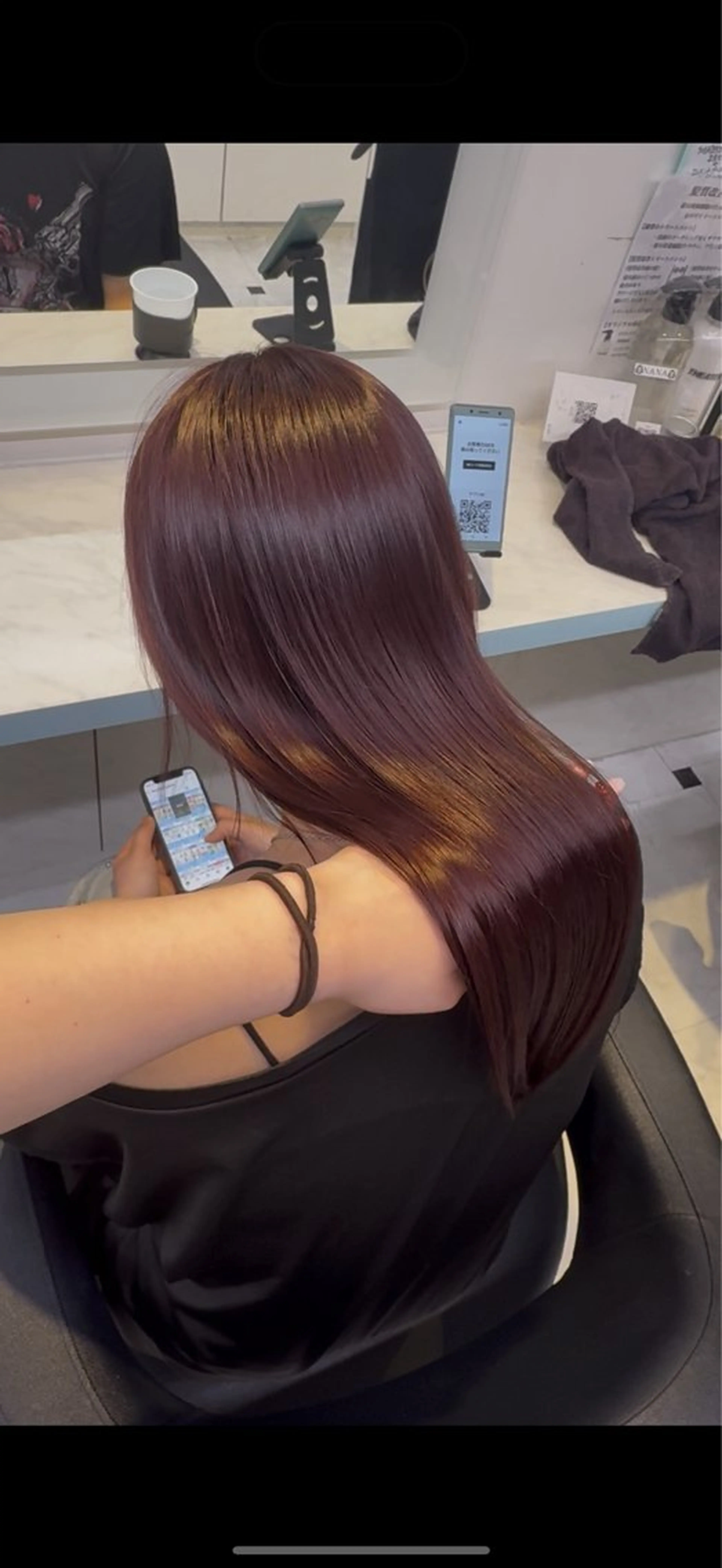 カラー カット ヘアカラー トリートメント ヘアセット NANA💓韓国ヘア /レイヤー/暖色💓のヘアスタイル