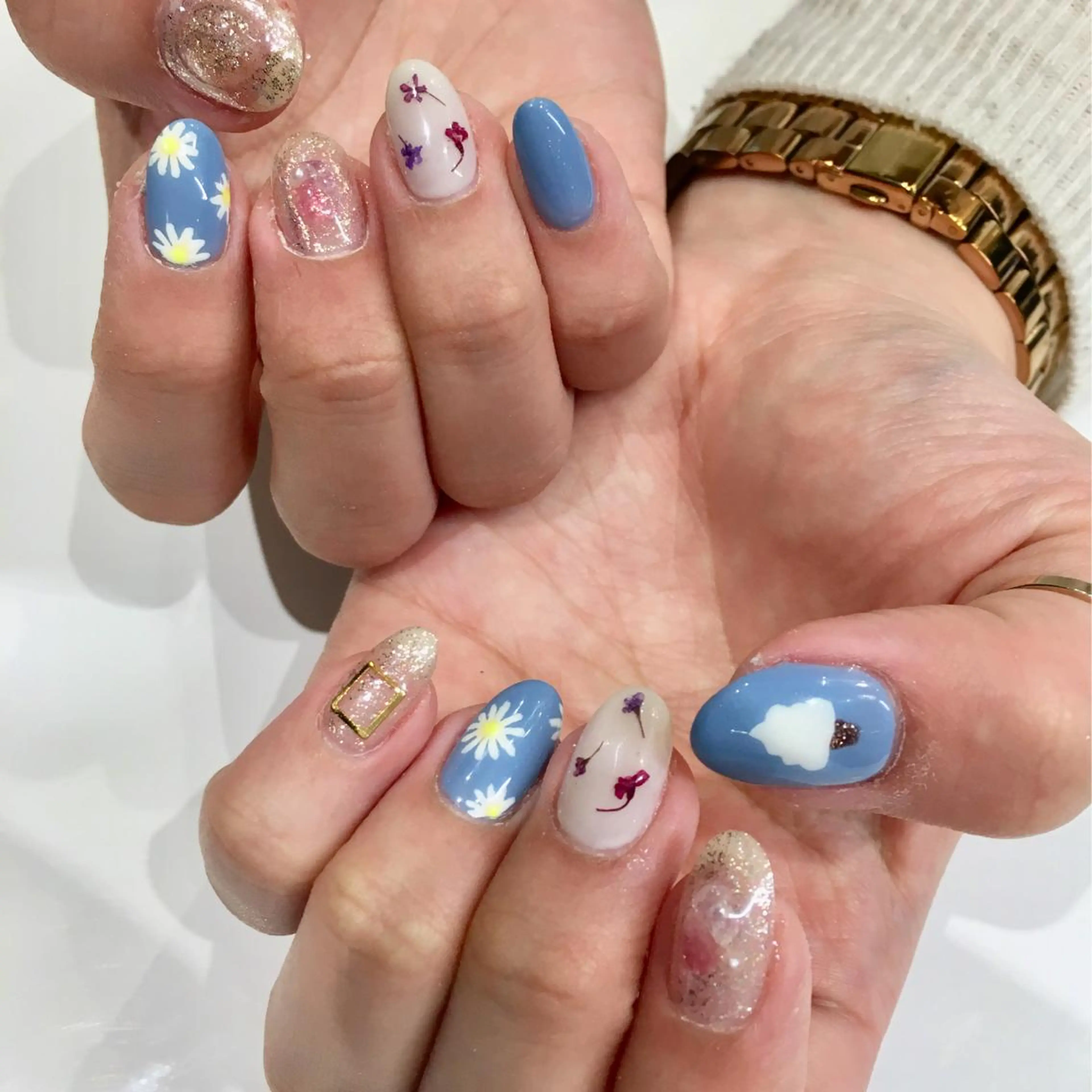 ネイル アートネイル ハンドネイル 佐藤 まりえのネイルデザイン