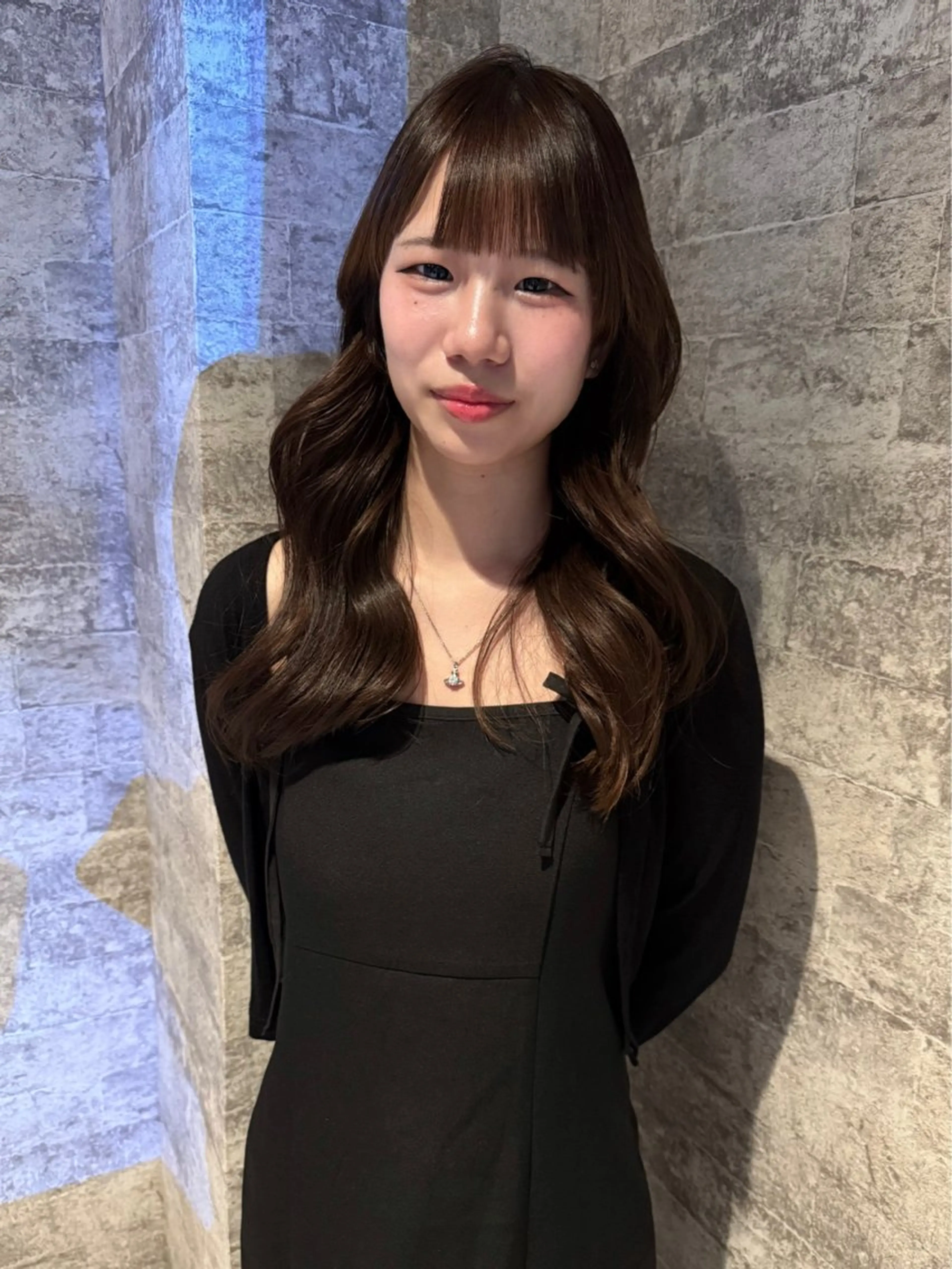 ミディアム カラー 韓国風ヘア カット 縮毛矯正 トリートメント mai / linoah˚✧のヘアスタイル