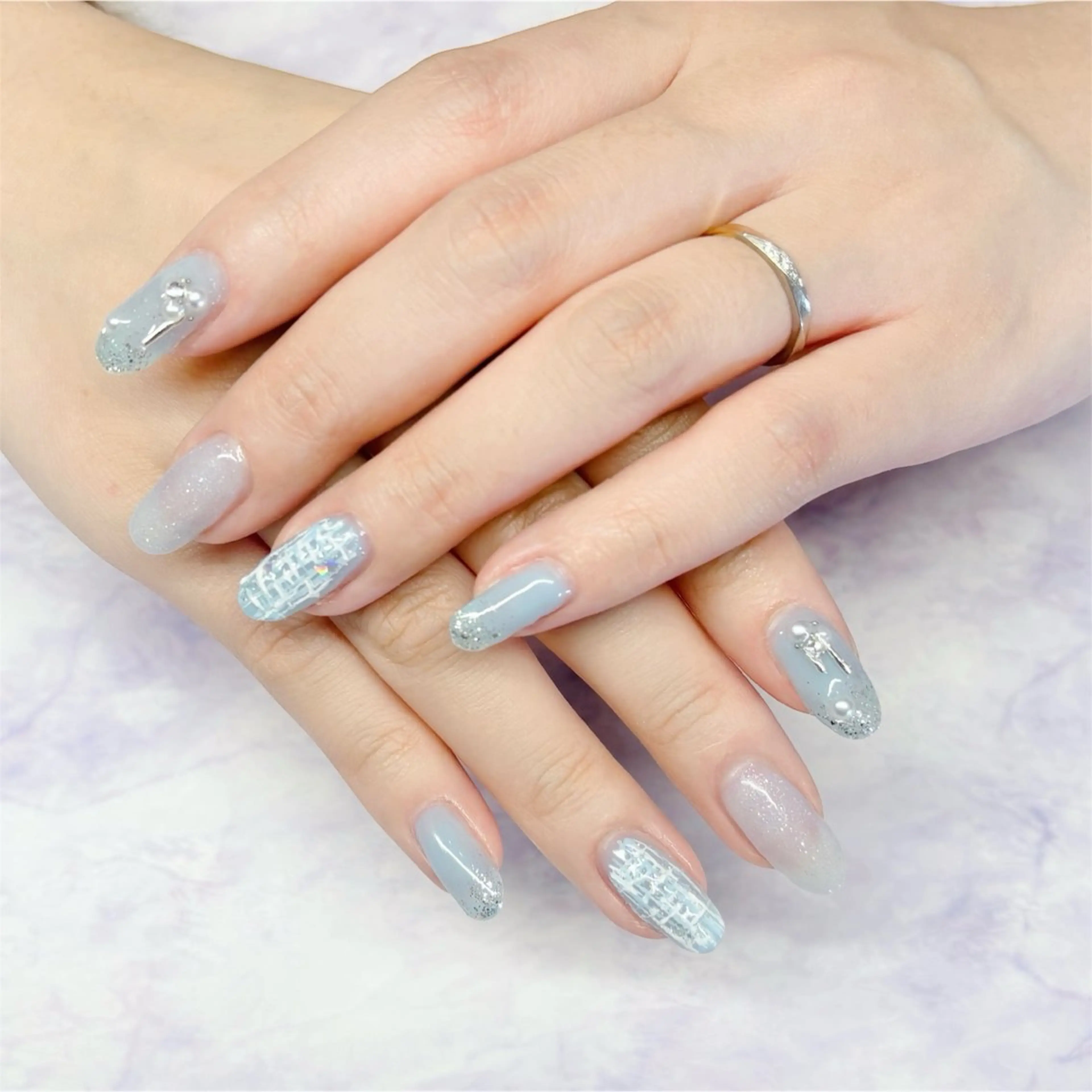 ネイル ツイードネイル MYu Beauty Salon  MAIのネイルデザイン