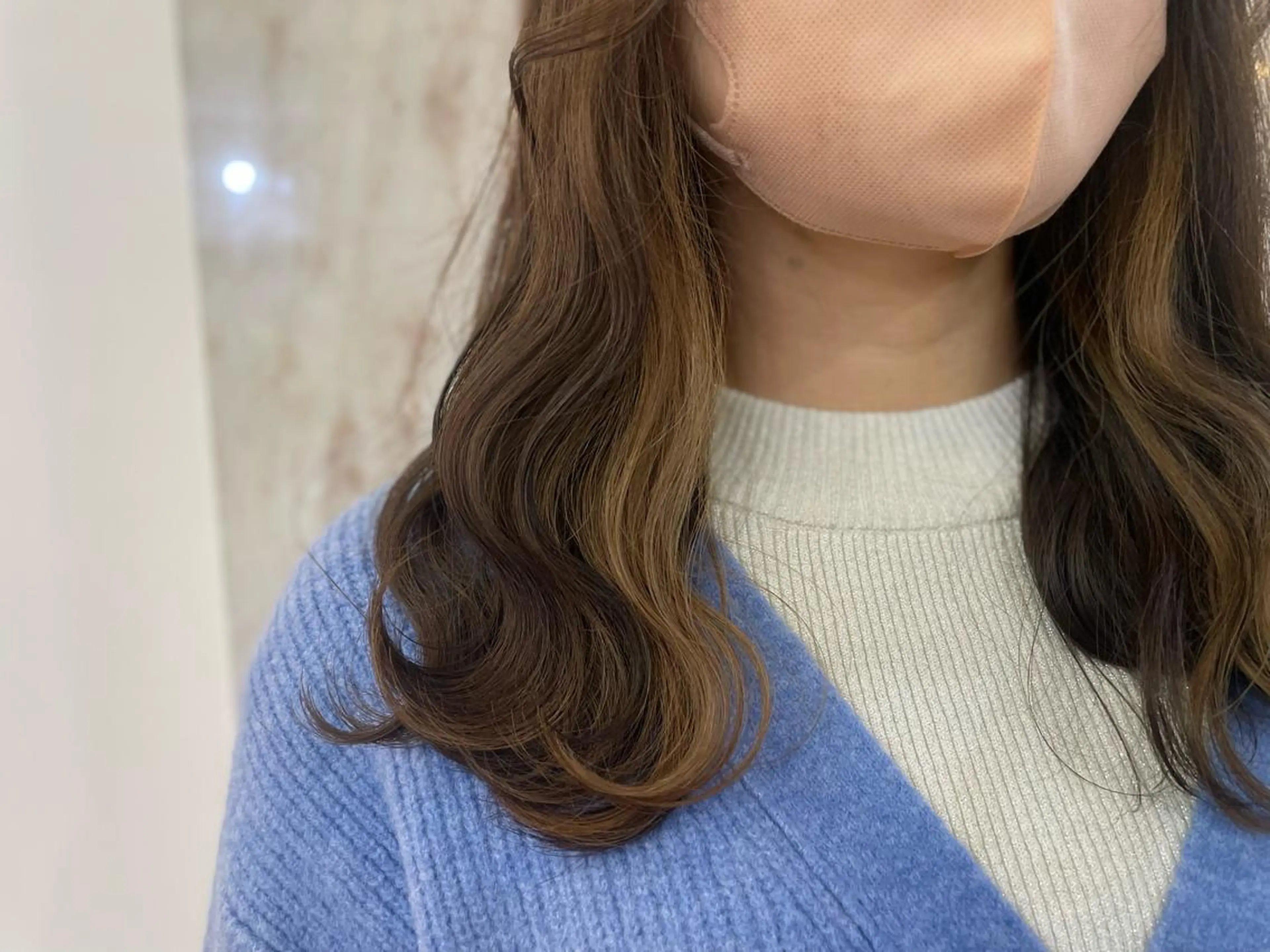 セミロング カラー ベージュカラー ブラウンカラー 艶髪🇰🇷髪質改善 🎀ikuno🎀のヘアスタイル