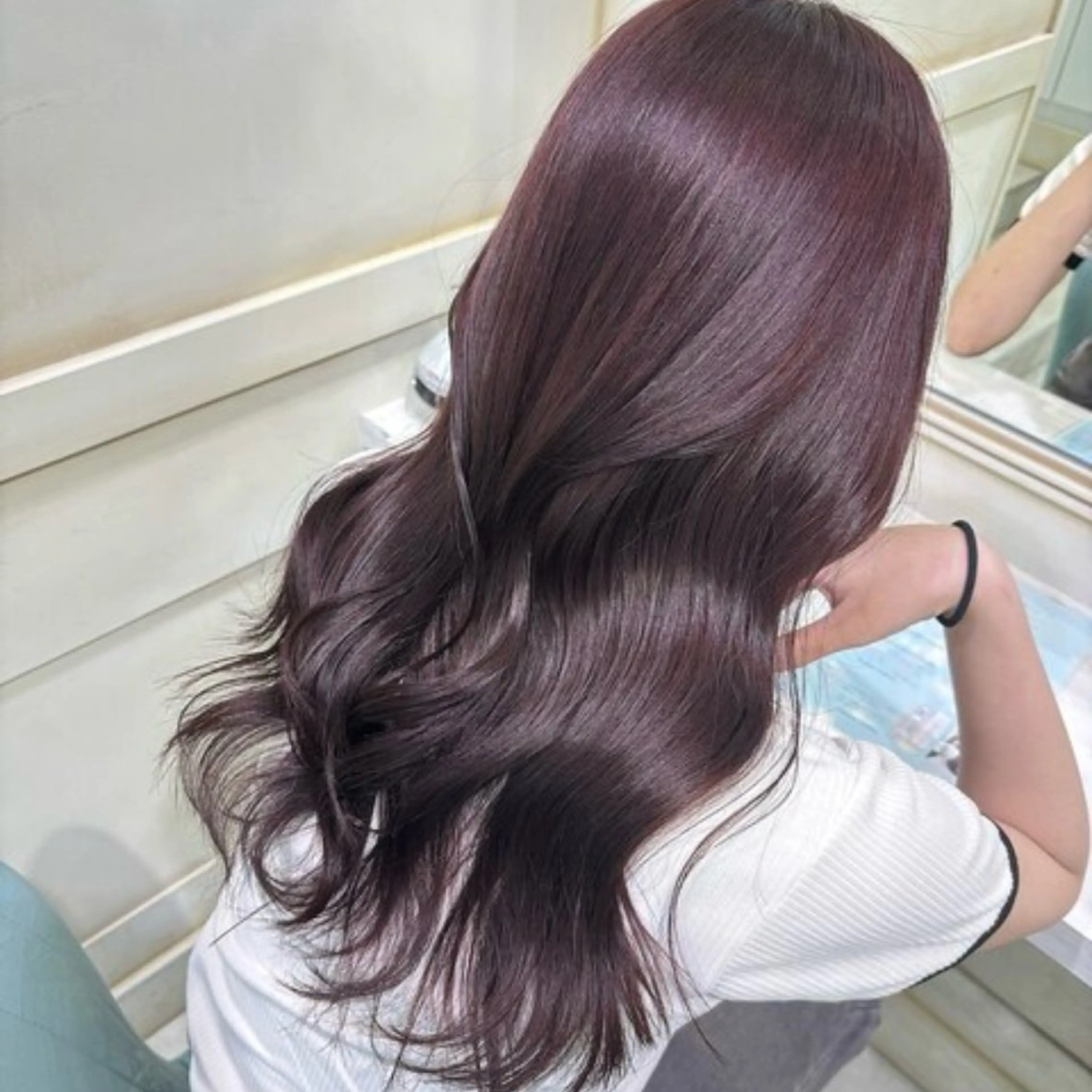 ミディアム カラー ヘアカラー トリートメント 💖ダブルカラー/ ケアカラー/レナ💖のヘアスタイル