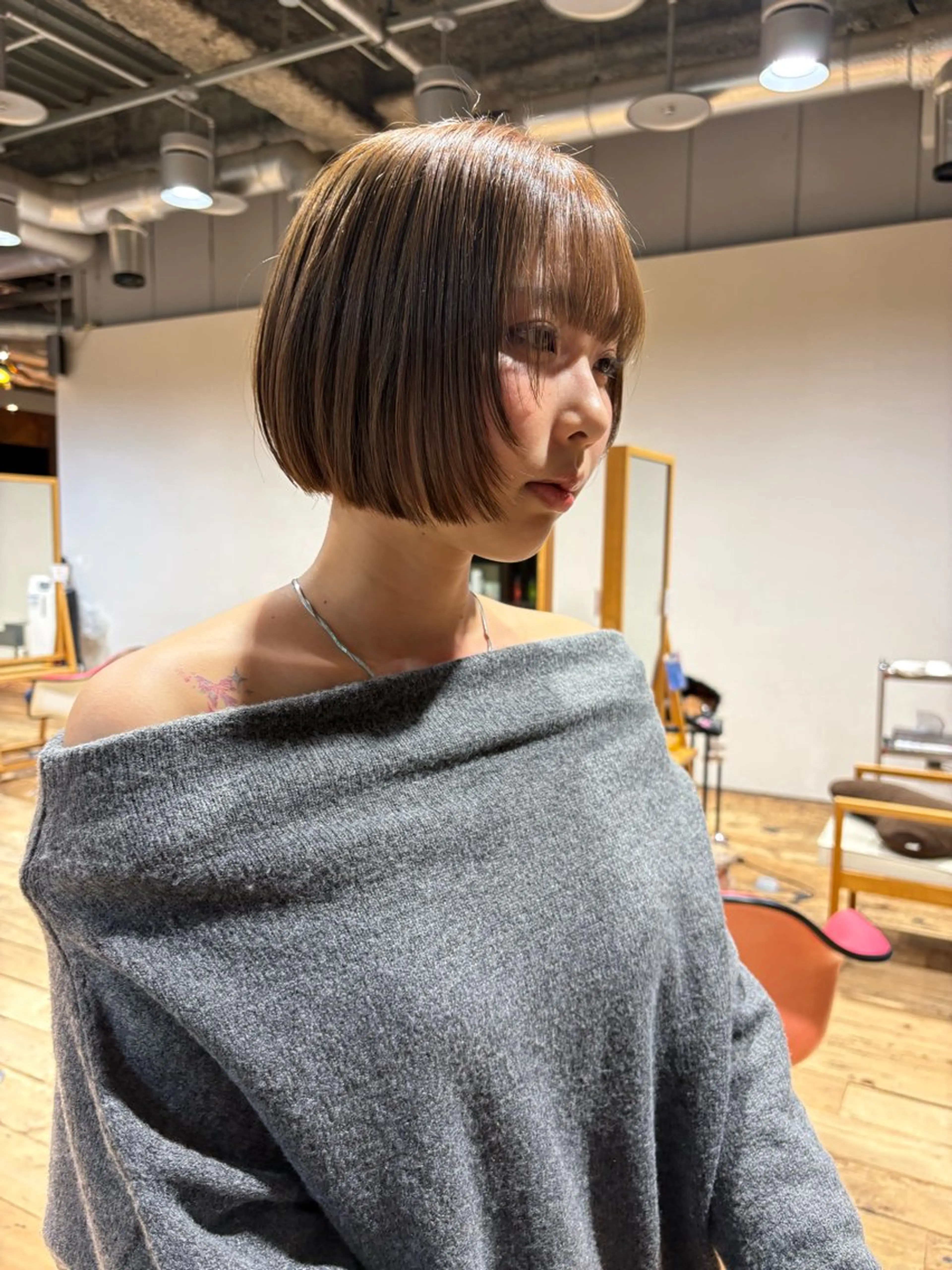 ショート ボブ 小顔カット 冨田 昌亮のヘアスタイル