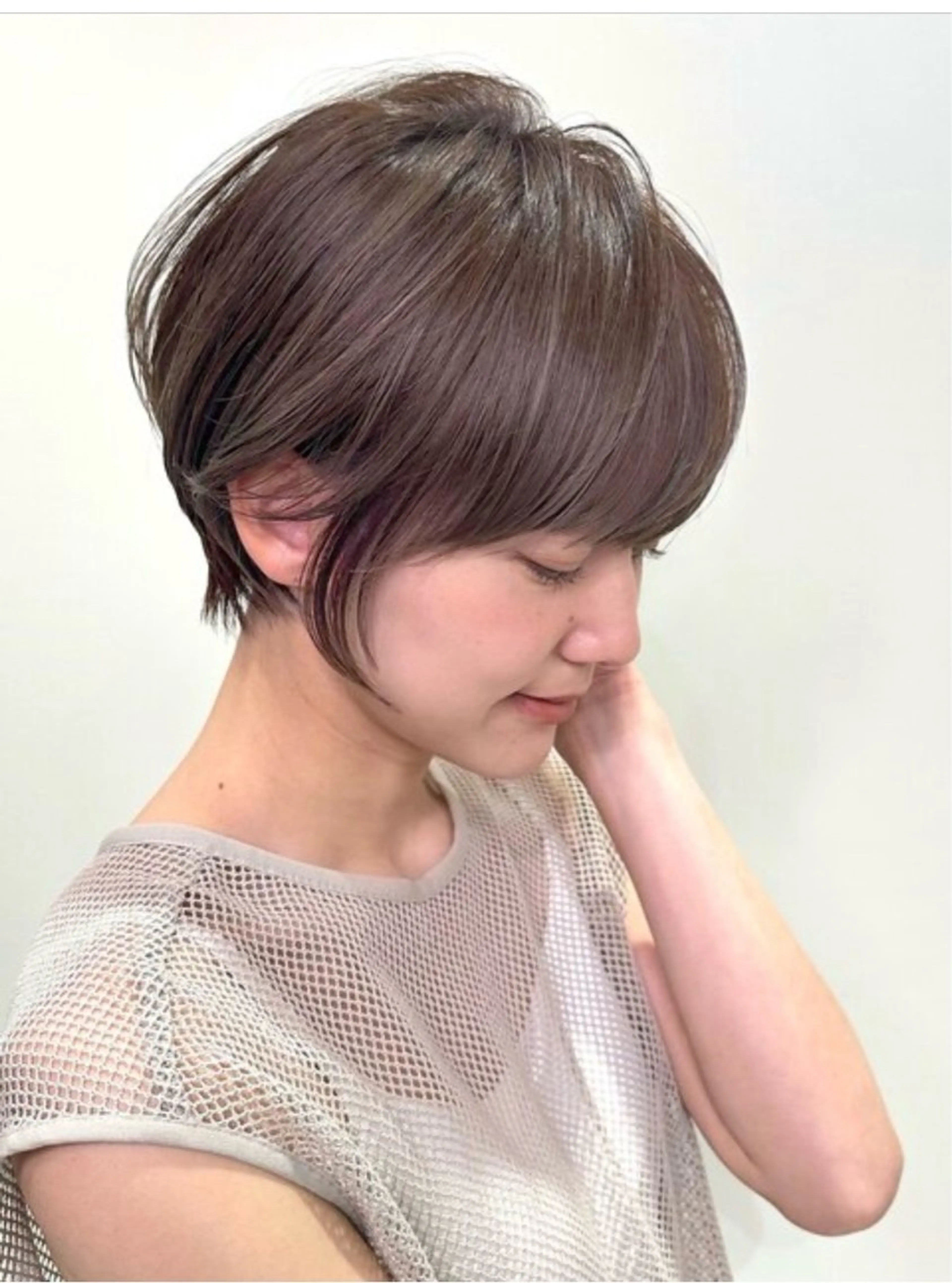 ショート ショートヘア 小顔カット カット カット無料｜レイヤー カット｜韓国モテへアのヘアスタイル
