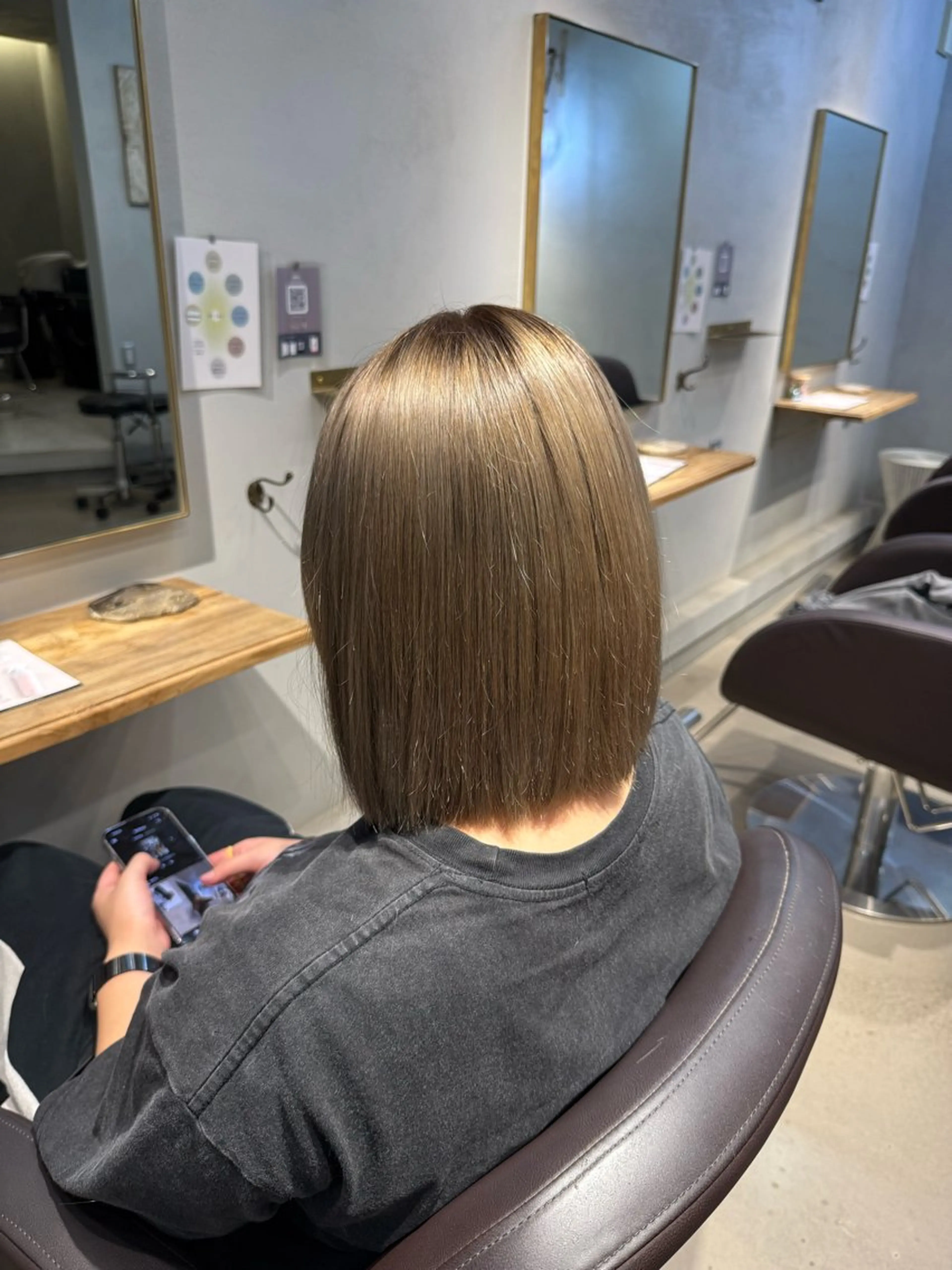 カラー 髪質改善 ヘアカラー トリートメント 🫧もも /艶カラー/髪質改善のヘアスタイル