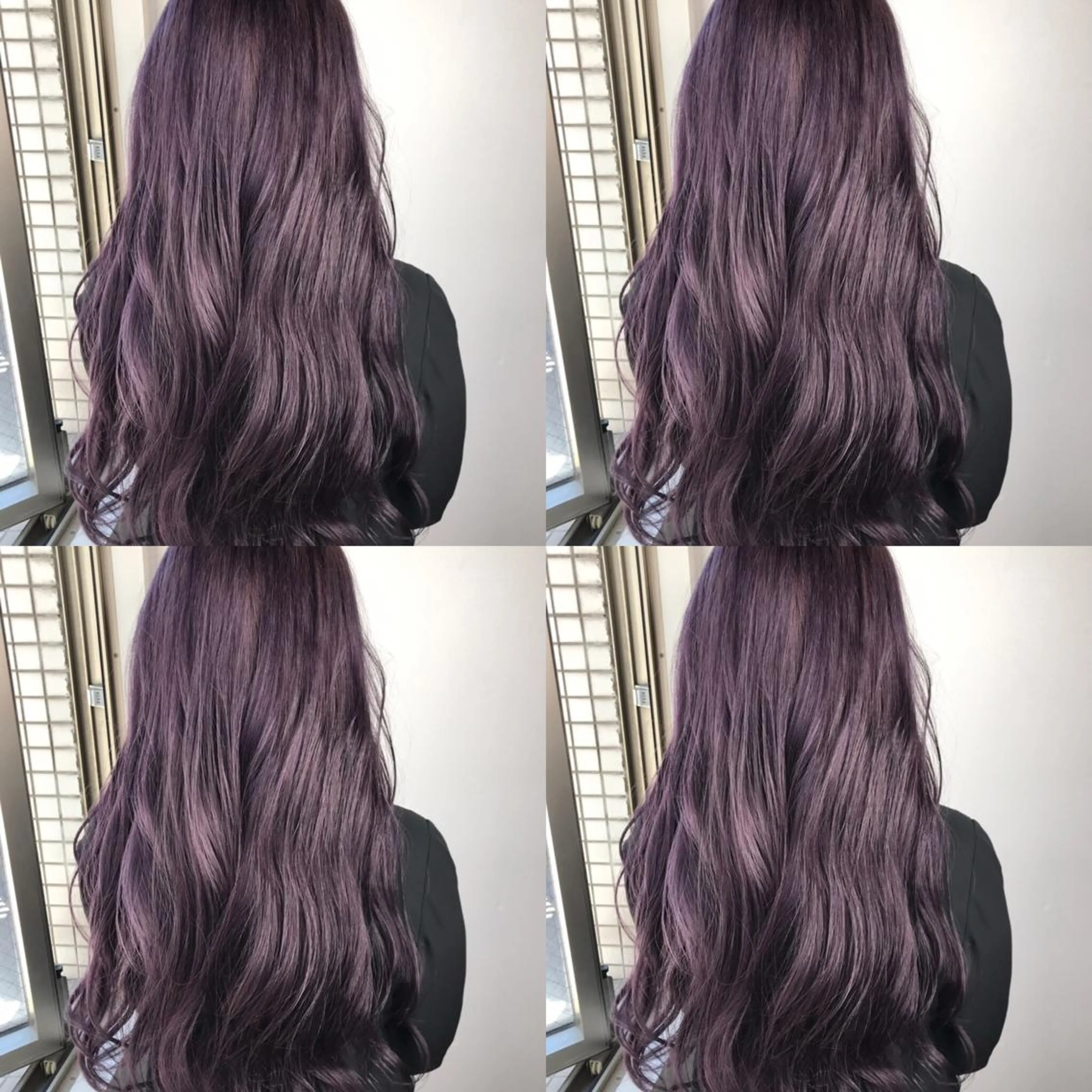 ロング カラー ハイトーンカラー パープルカラー 似合わせ/ブリーチ カラー.岡田友仁のヘアスタイル