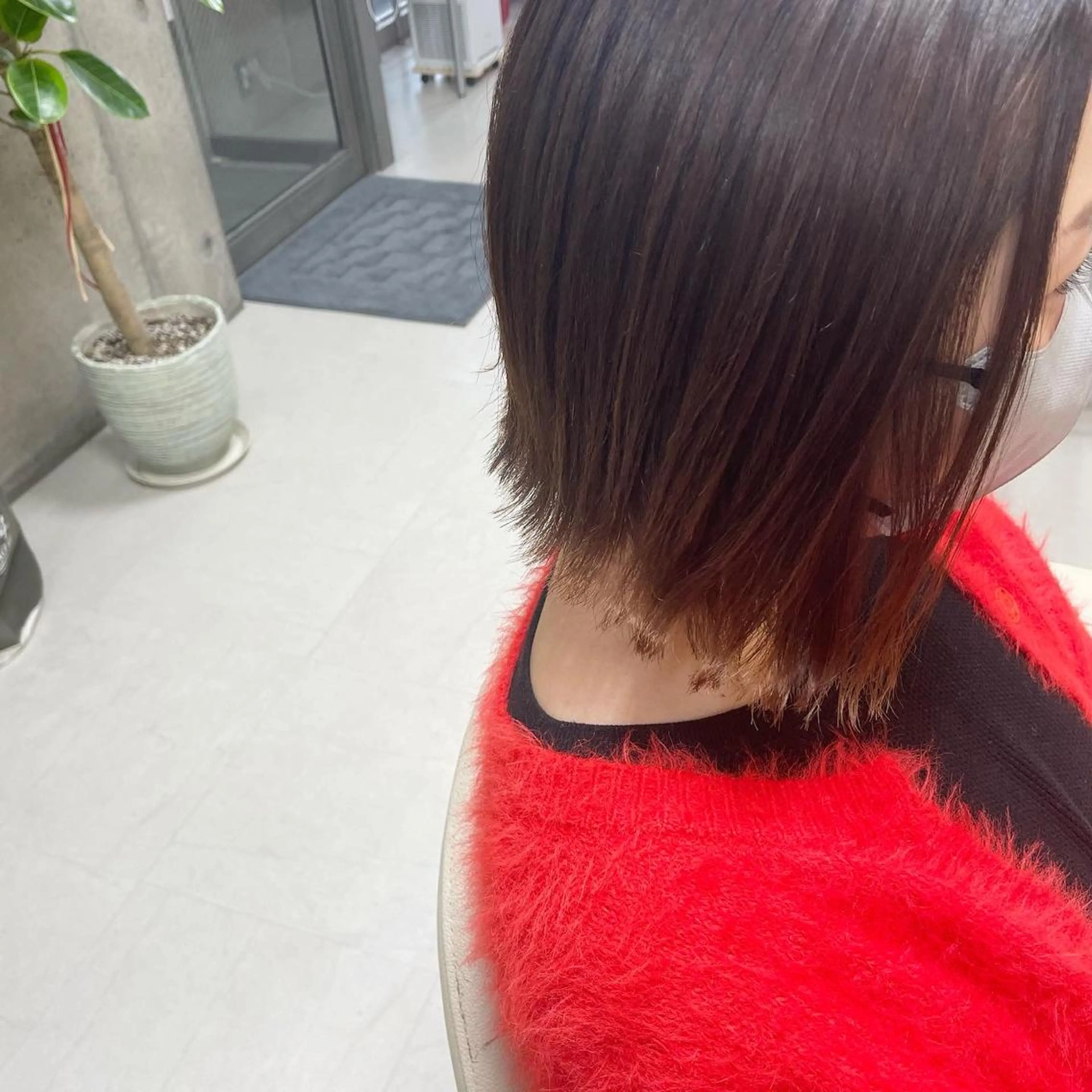 ショート カット 縮毛矯正 坂本 沙也加のヘアスタイル