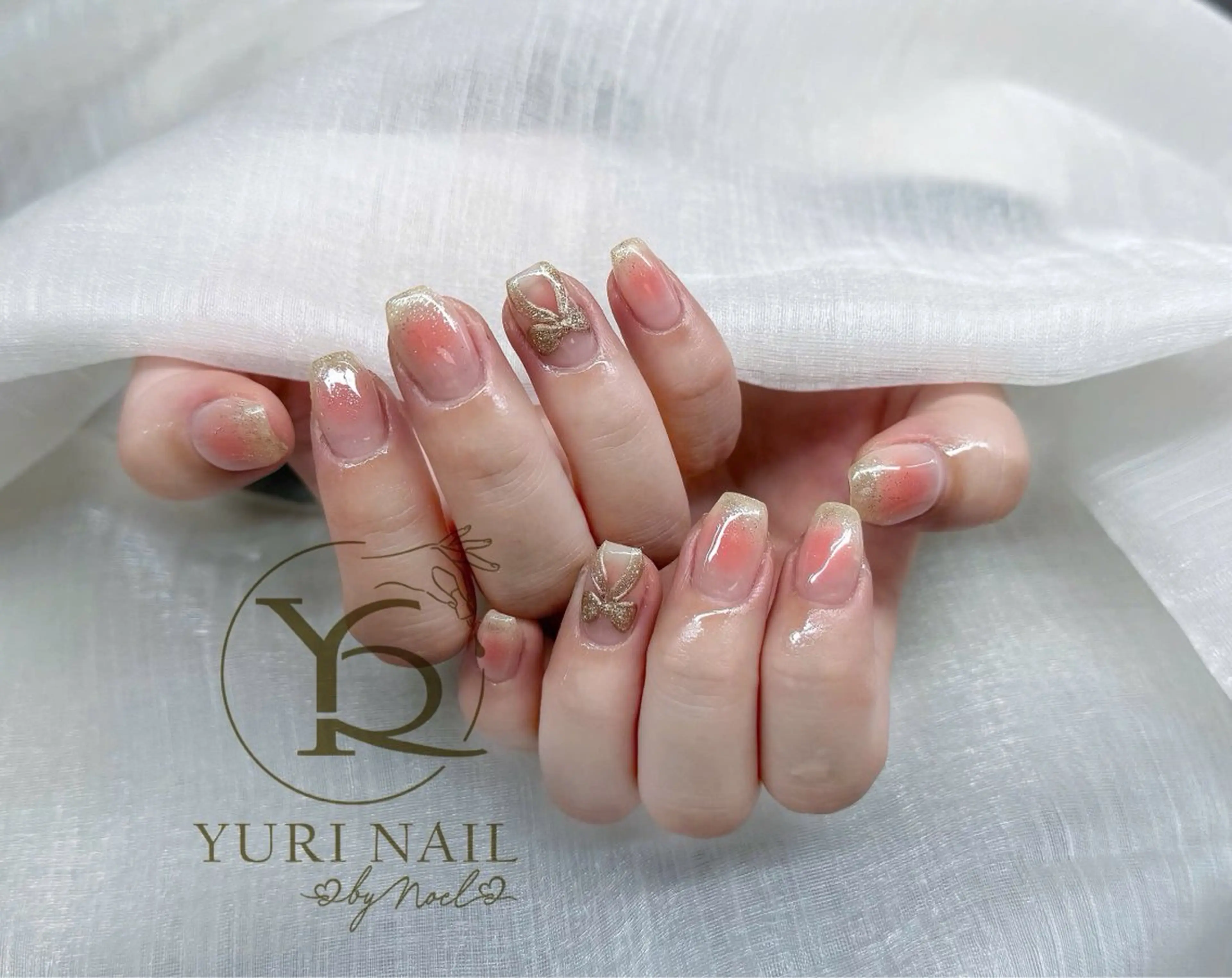 ネイル チークネイル フットネイル フレンチネイル グラデーション キラキラネイル YURI Nail Funabashiのネイルデザイン