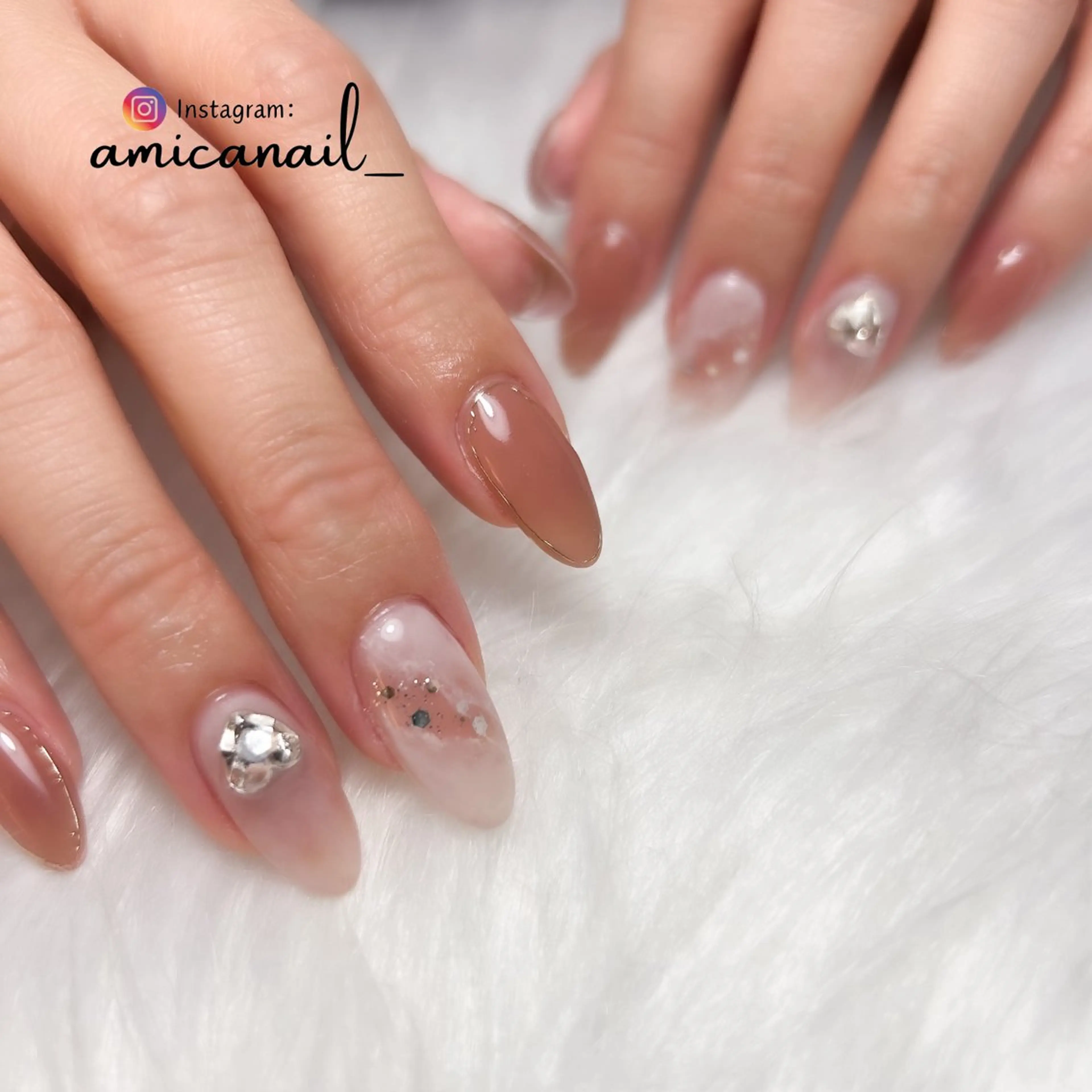 ネイル ニュアンスネイル ハンドネイル _amica nail_のネイルデザイン