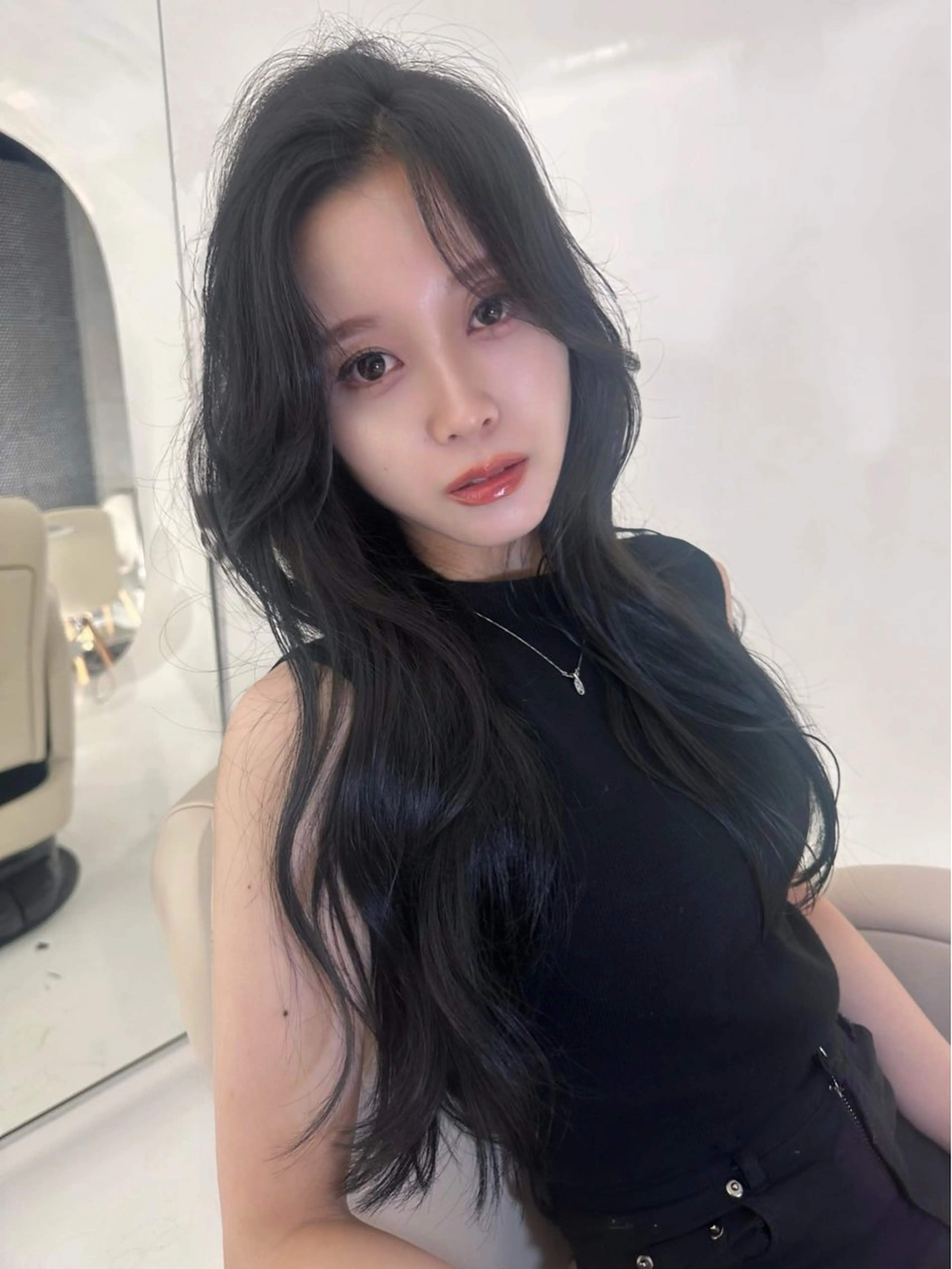 ロング カット ヘアカラー トリートメント RiA/レイヤーカッ ト/ハッシュカットのヘアスタイル