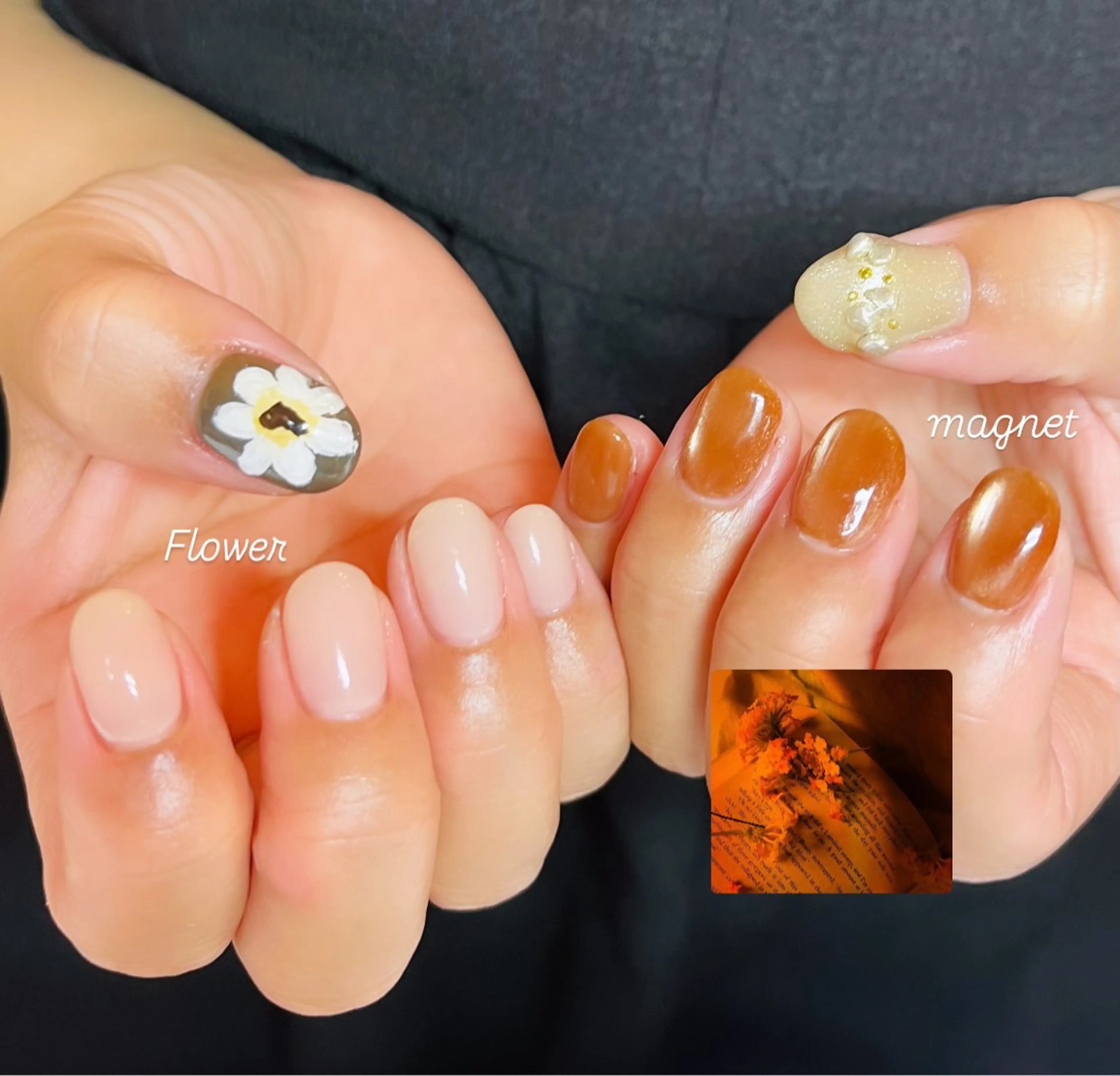 ネイル フラワーネイル ハンドネイル HazeGrass NAILのネイルデザイン