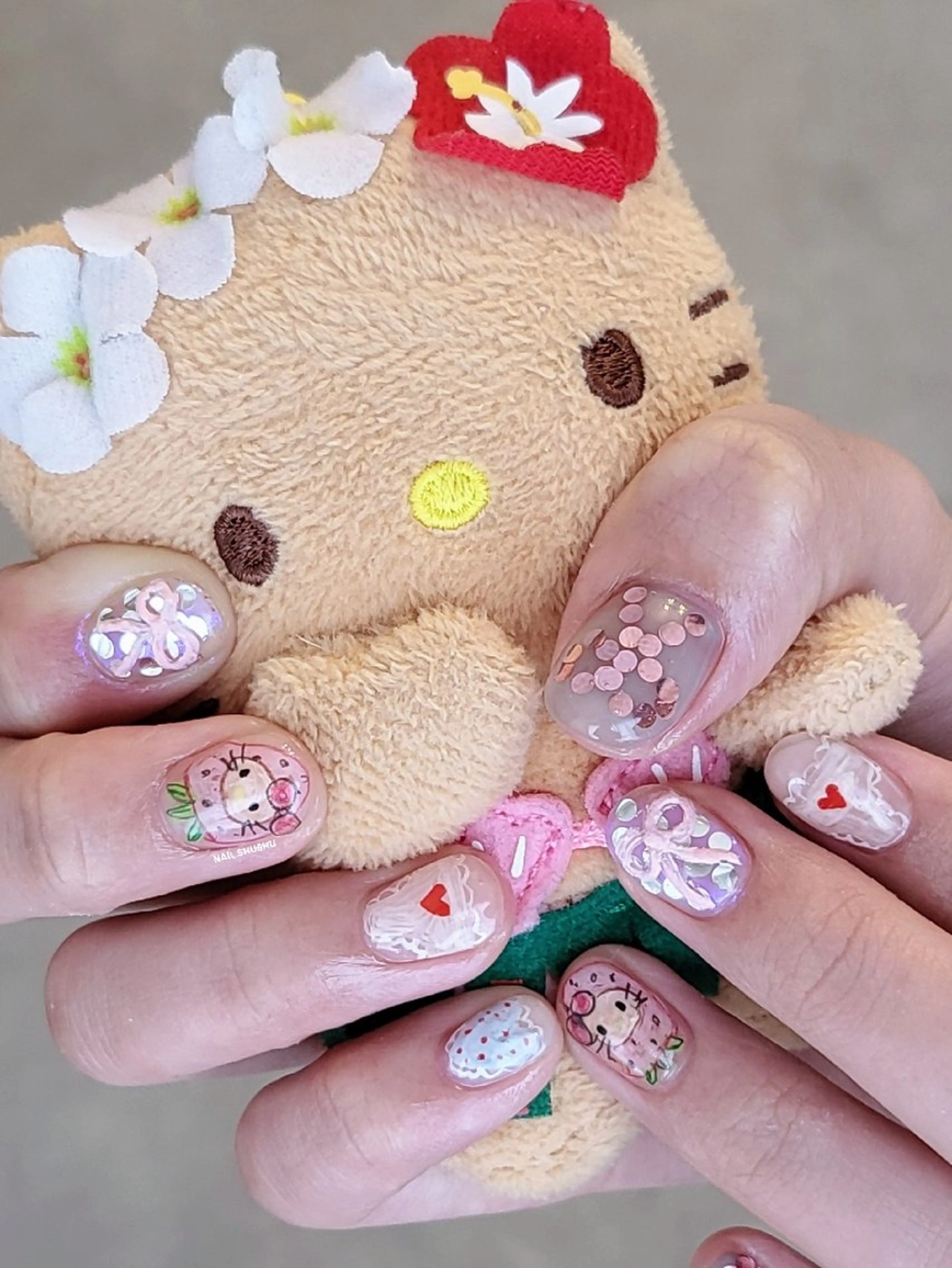 ネイル 3dパーツ/流行り 👧shushu❤️のネイルデザイン