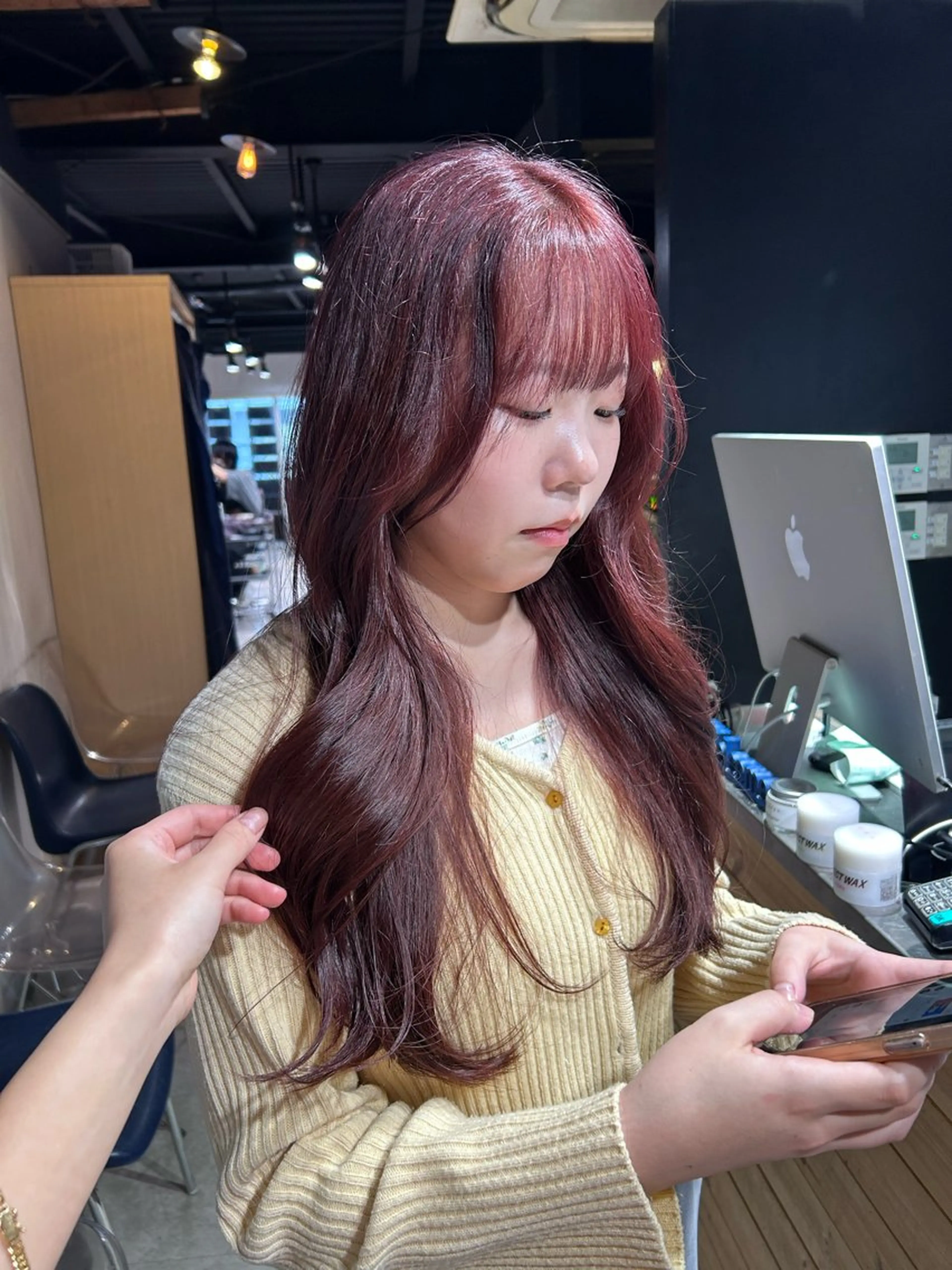 ロング ヘアカラー トリートメント ヘッドスパ レイヤーStyle 🩵菜々実のヘアスタイル