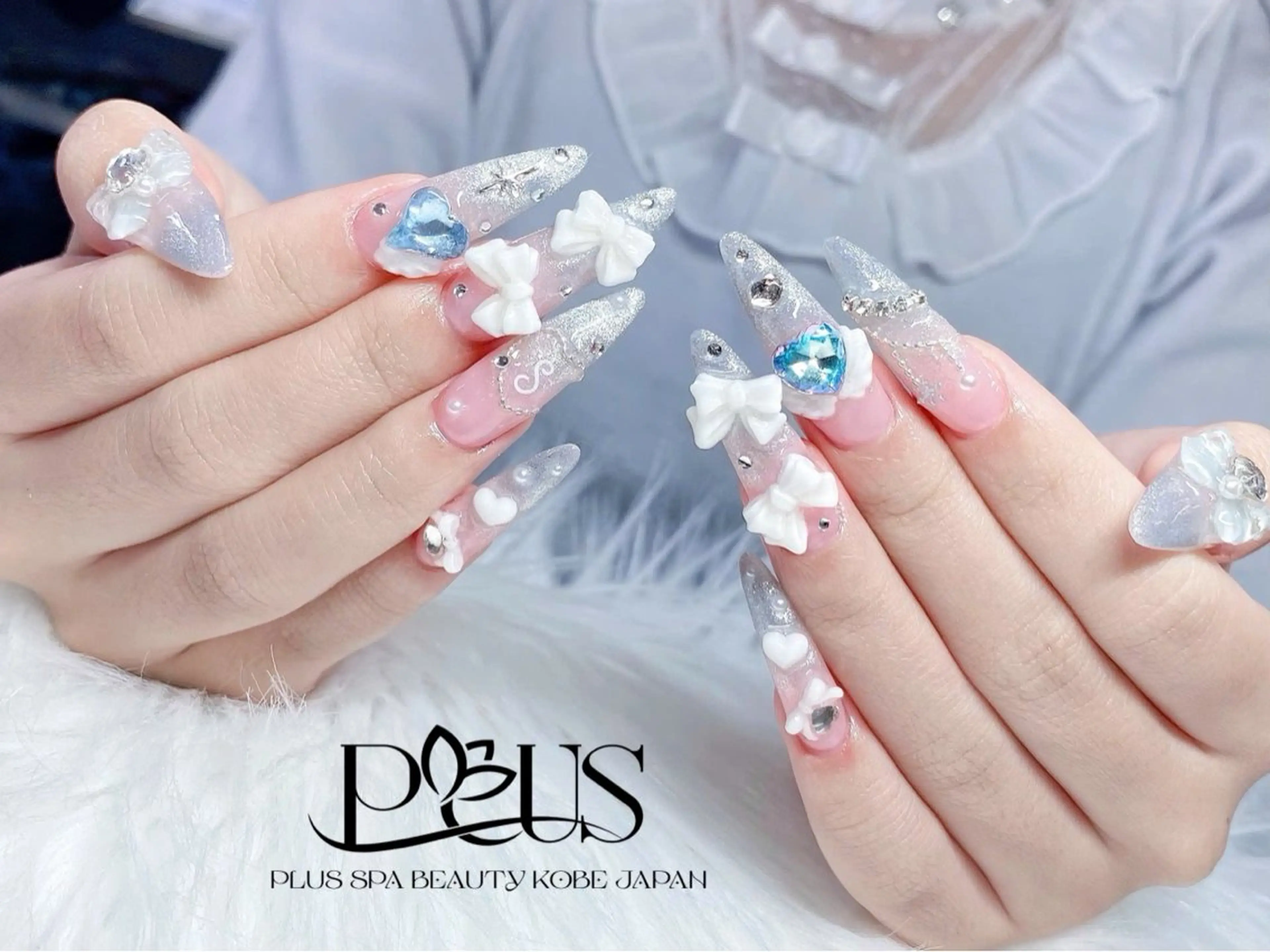 【HAND】長さだしジェルチップ◆10本アート・パーツ付け放題　¥10900-> ¥8900の写真