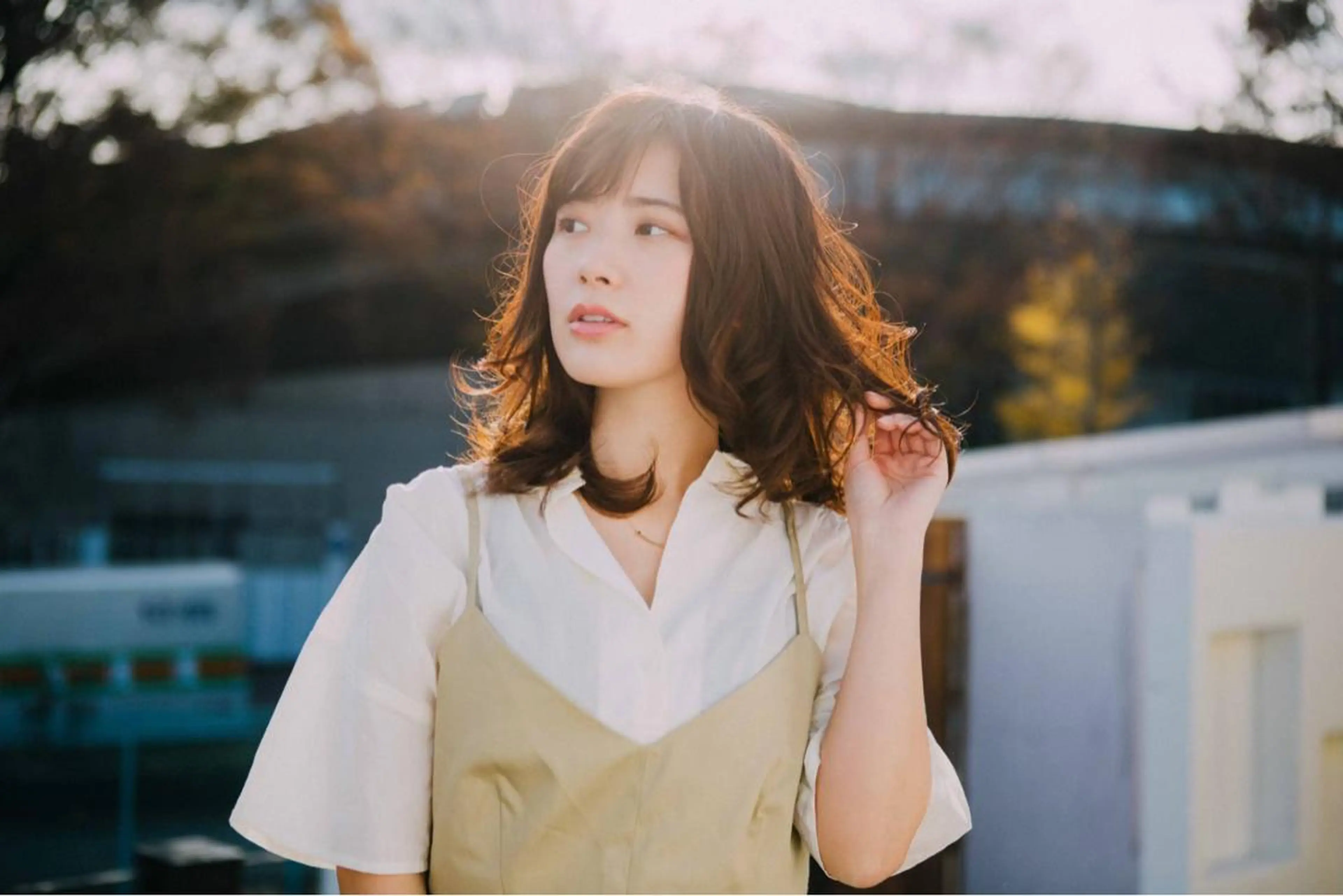 ミディアム カラー 中田  翔のヘアスタイル