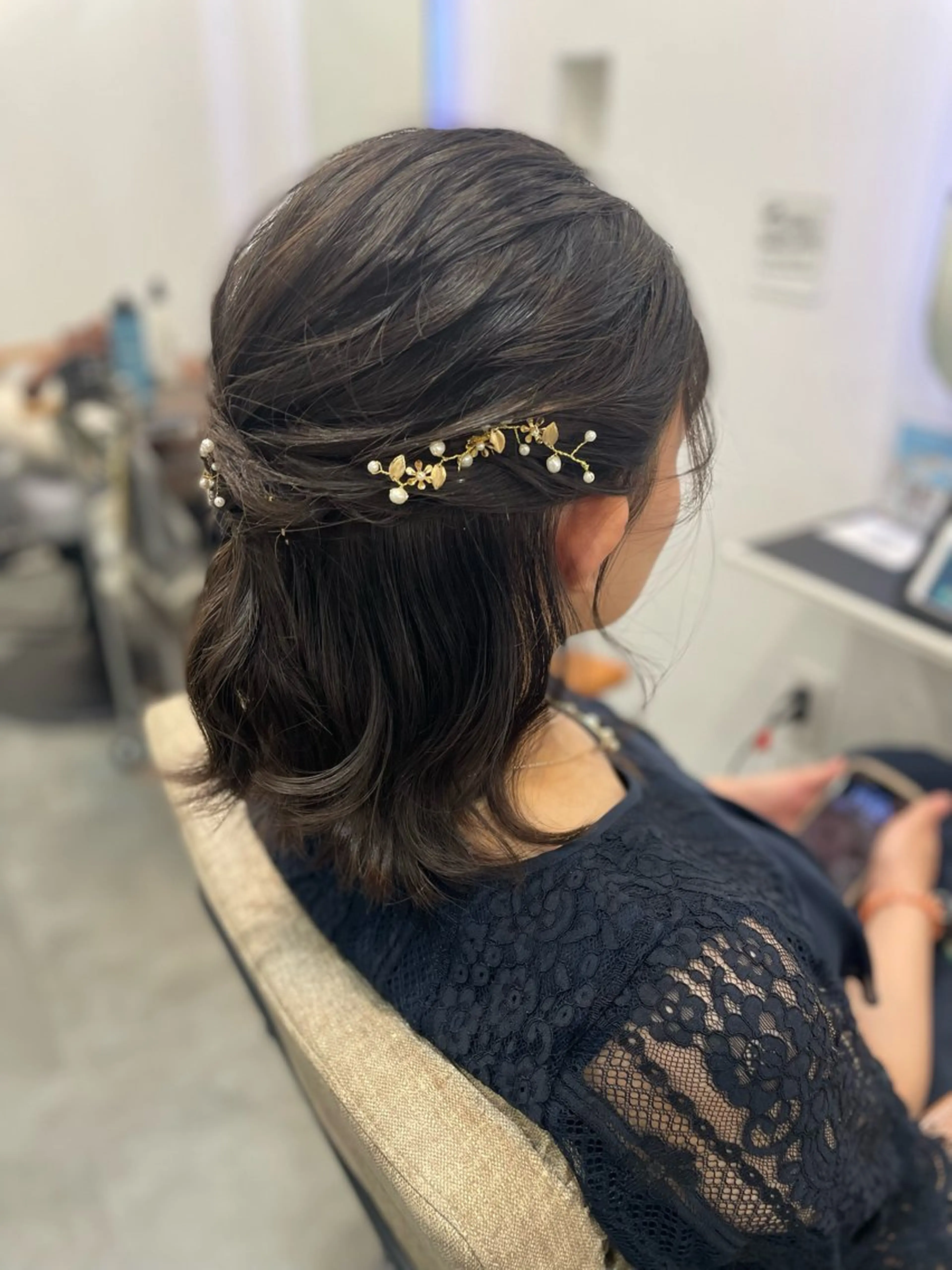 ヘアアレンジ ハーフアップ 結婚式・ブライダル ナチュラル🌿垢抜け 福澤ゆきあのヘアスタイル