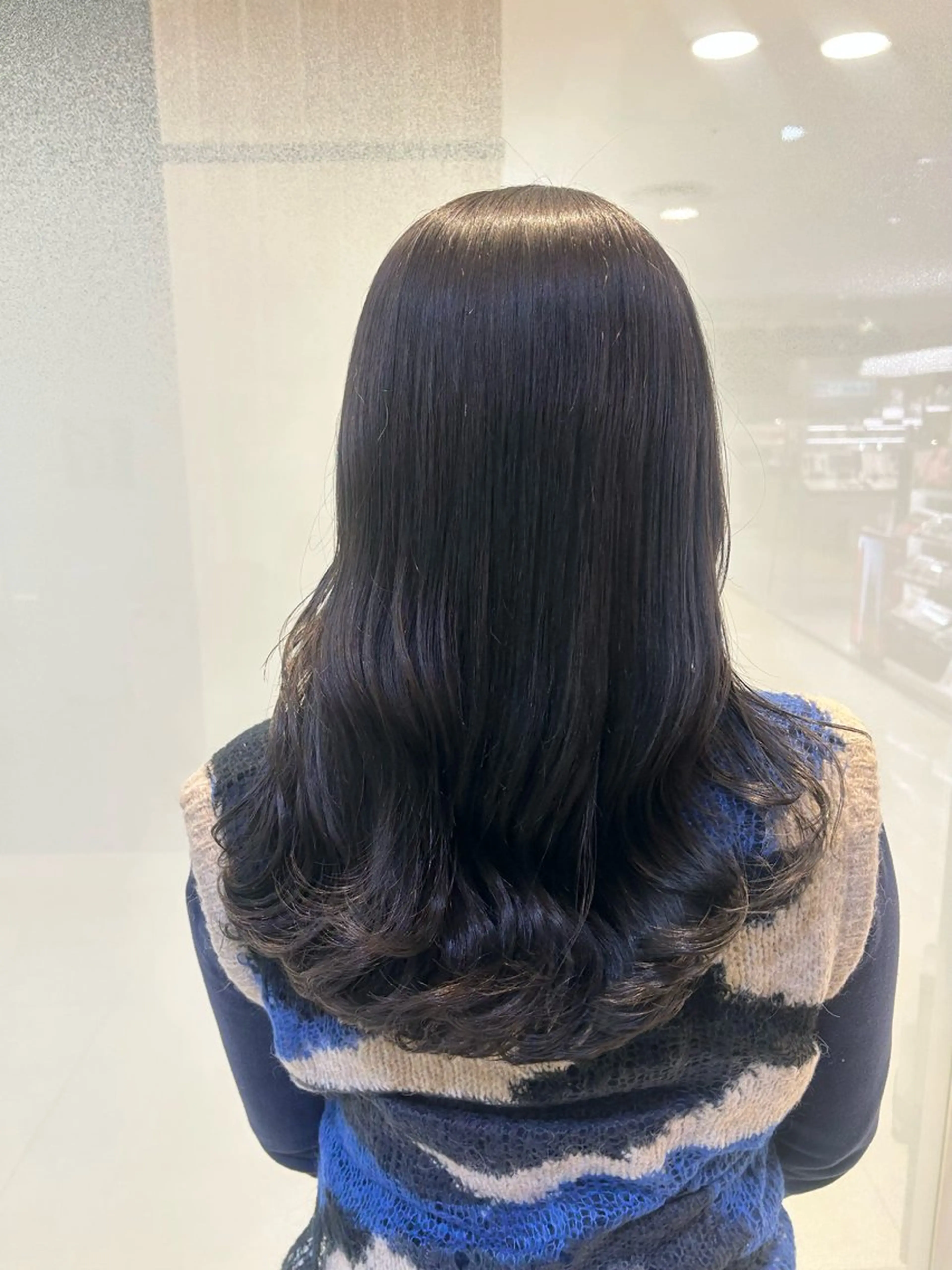 セミロング カラー カット ヘアカラー トリートメント 縮毛矯正/髪質改善/ 艶髪ササキナツミのヘアスタイル