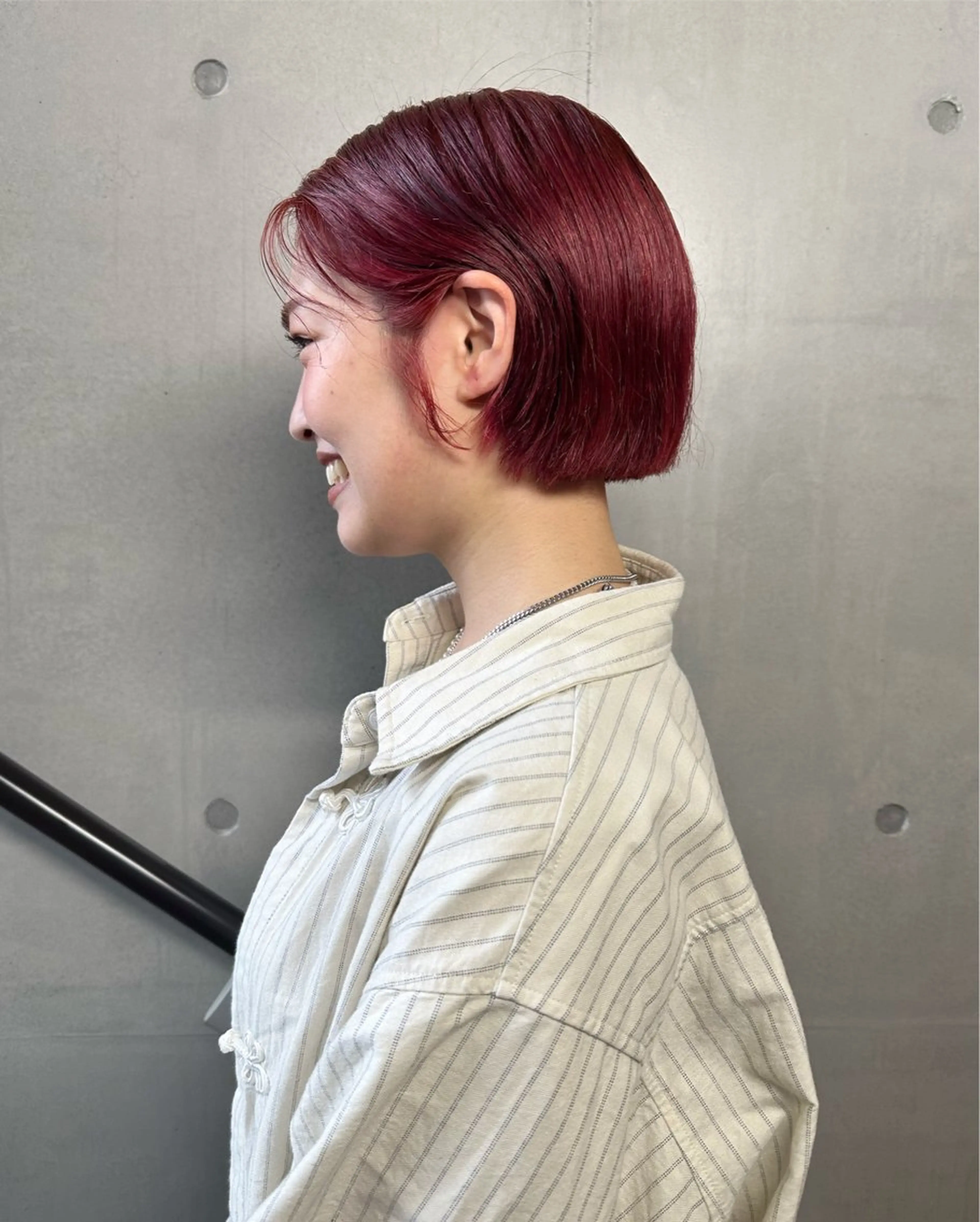 ショート カラー レッドカラー カット ヘアカラー トリートメント 🎀暖色カラー🎀 おかだみほのヘアスタイル