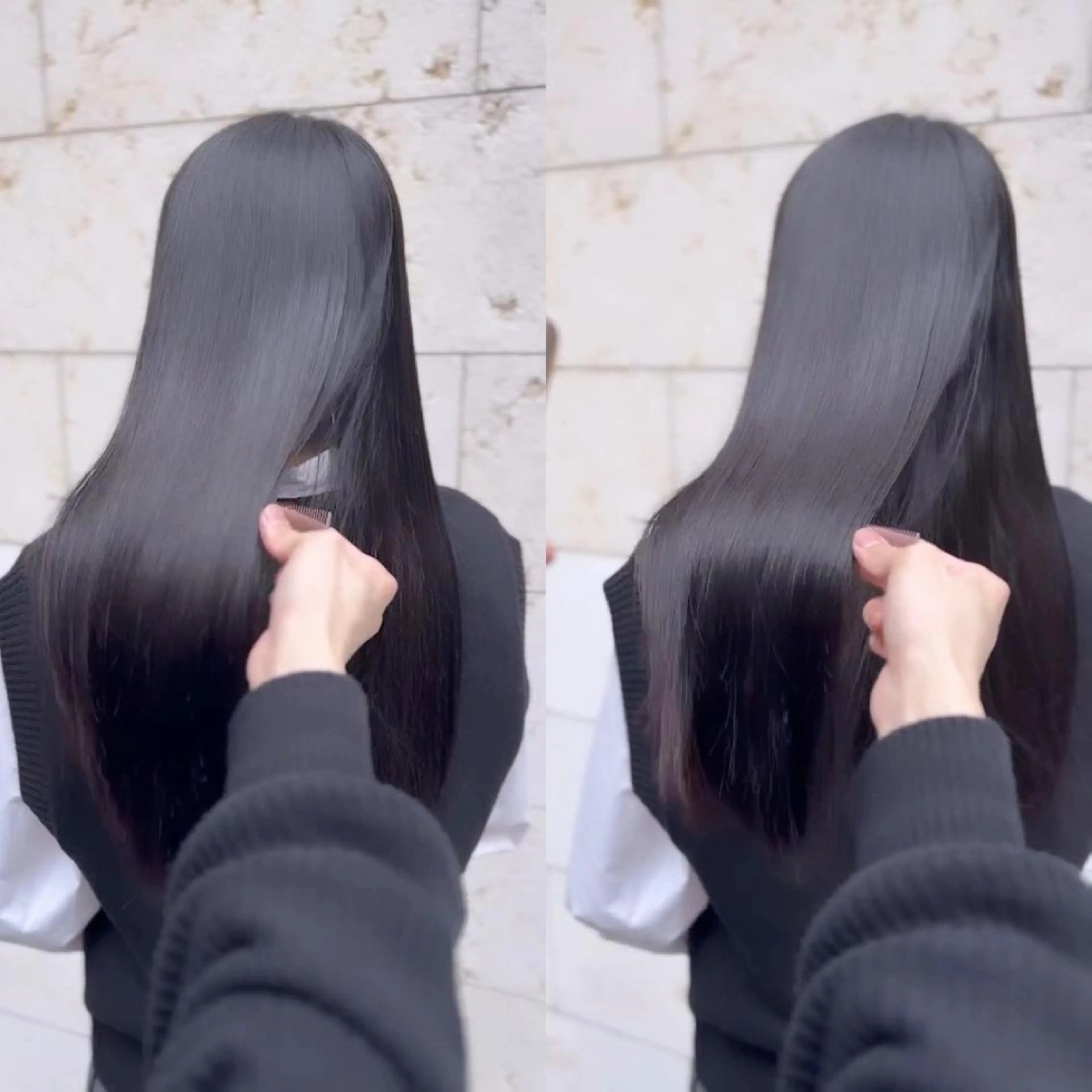 ロング カラー カット ヘアカラー 縮毛矯正 トリートメント 韓国ヘア/ 髪質改善特化谷名勇輝のヘアスタイル