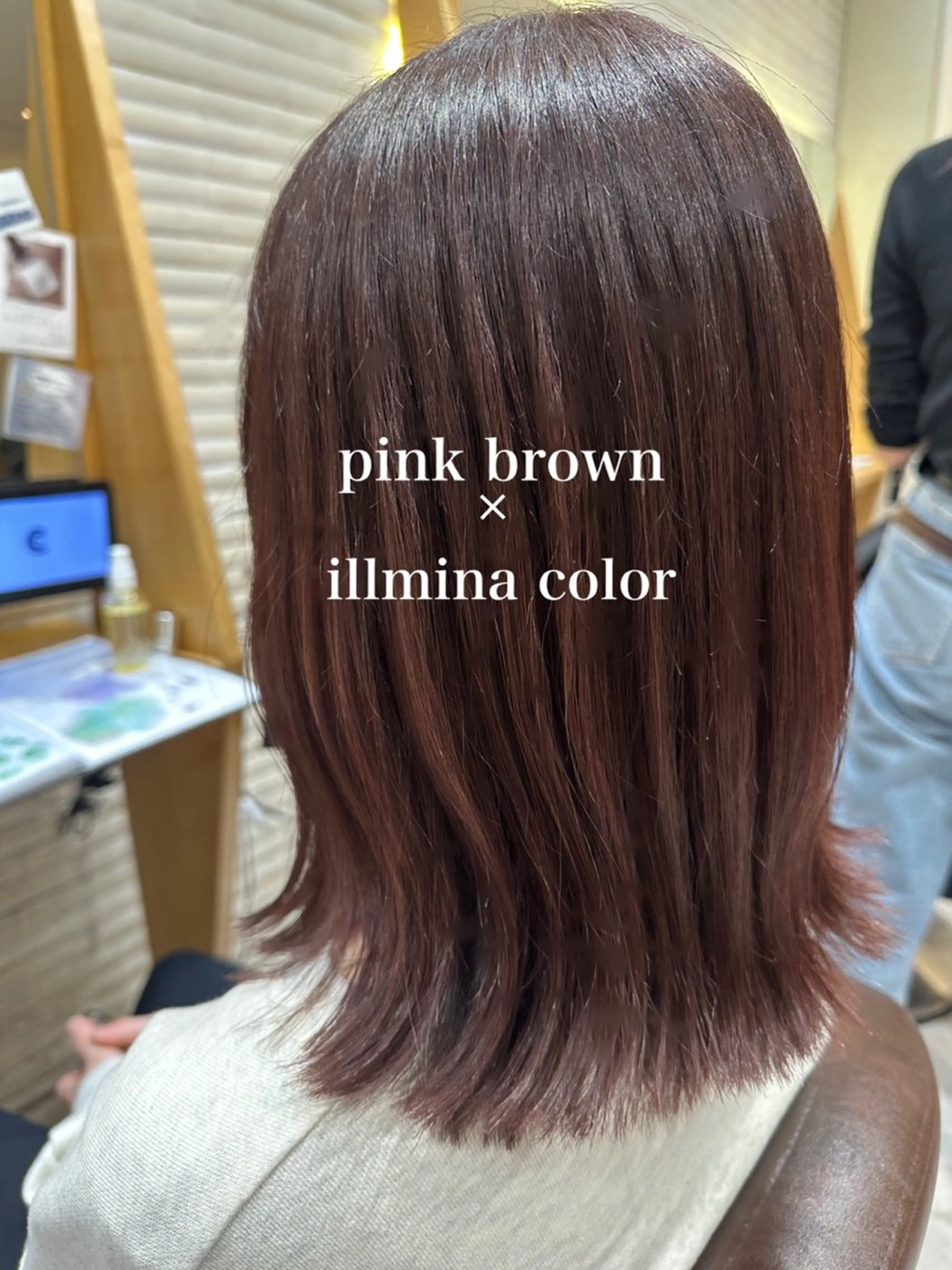 ミディアム カラー カット ヘアカラー トリートメント 美髪矯正/渡辺 りんのヘアスタイル