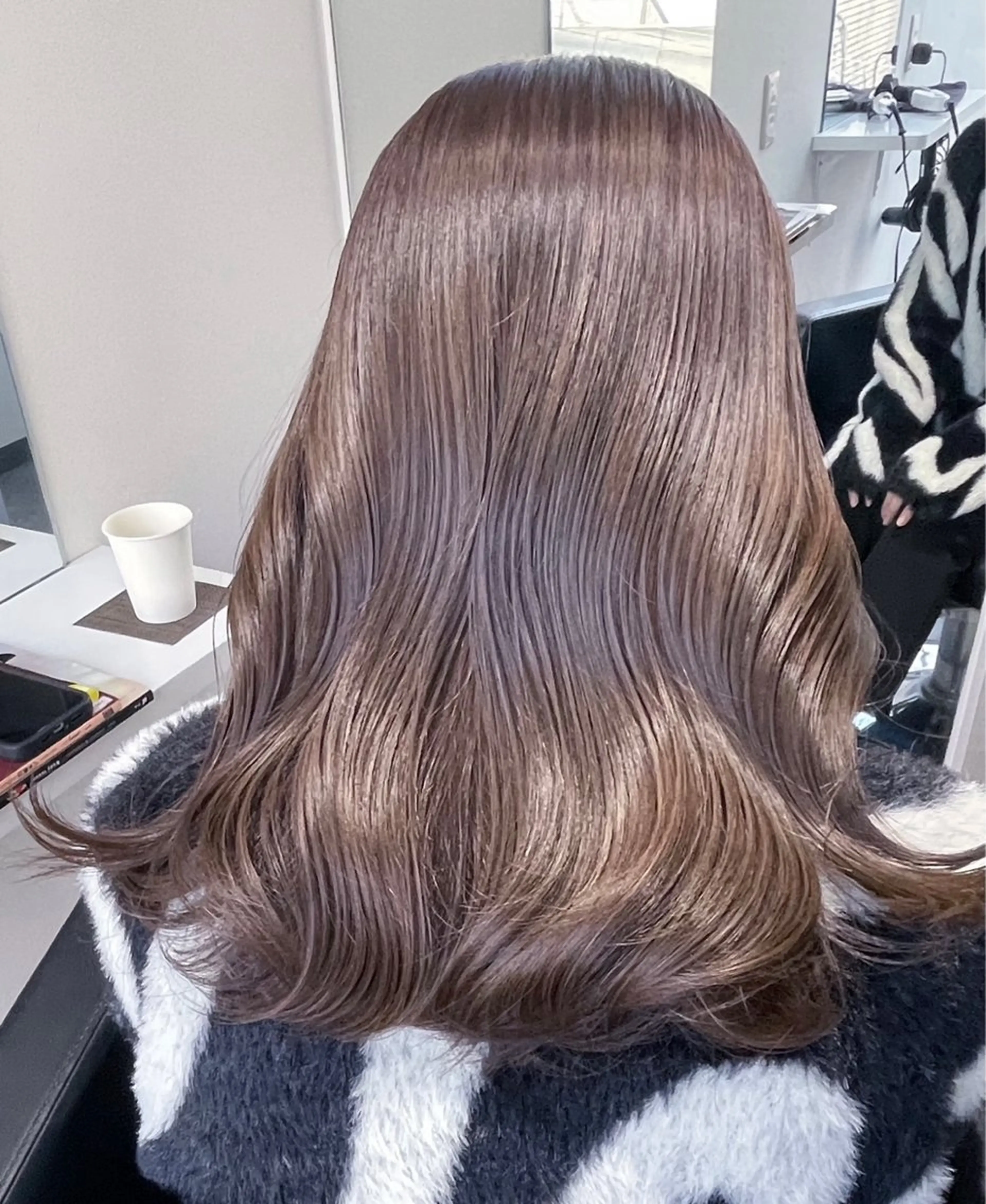 ミディアム カラー risako🇰🇷 韓国ヘア/レイヤーのヘアスタイル