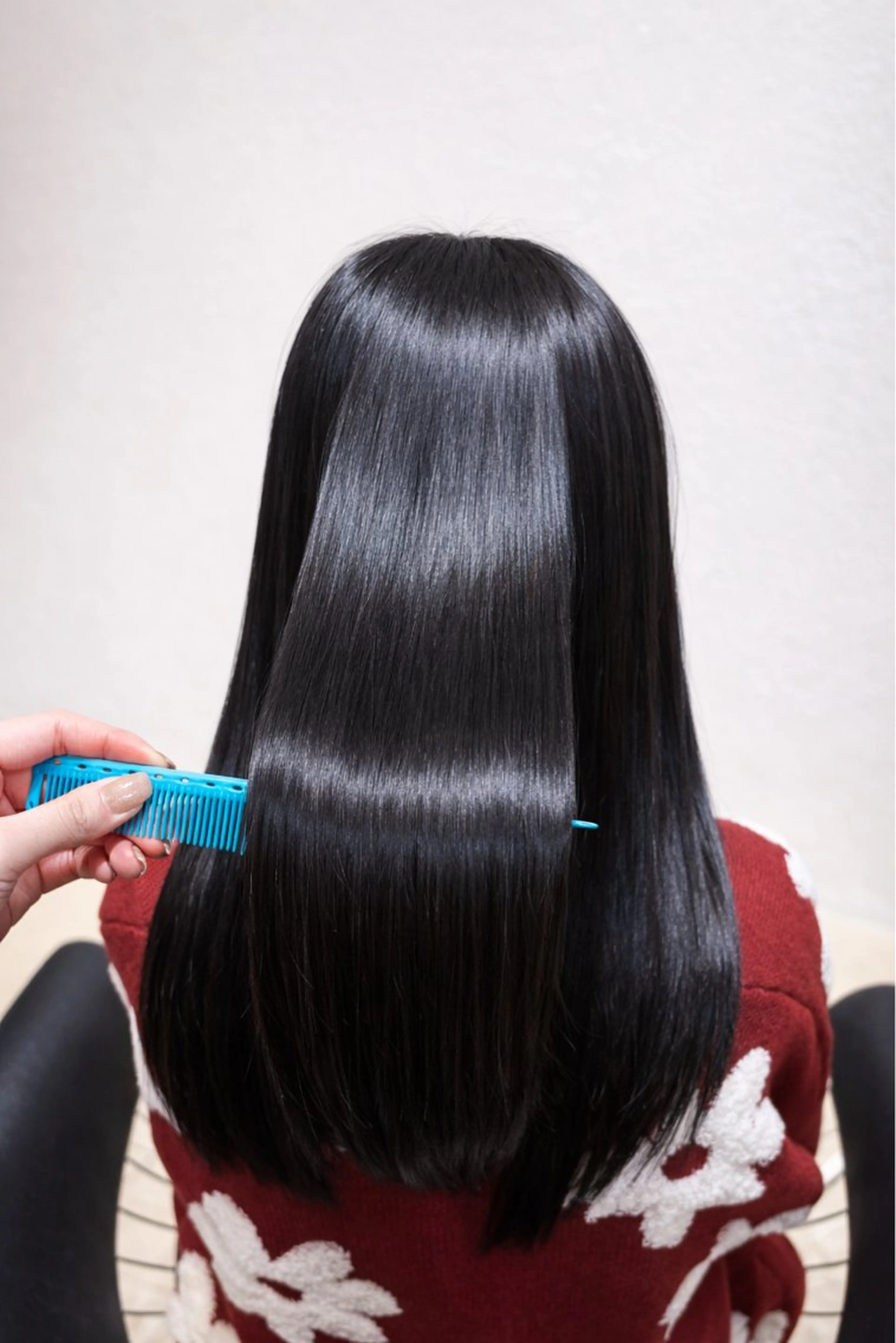 ロング 髪質改善 トリートメント カット ヘアカラー トリートメント JUNA💜 /縮毛 矯正/艶髪/髪質改善のヘアスタイル