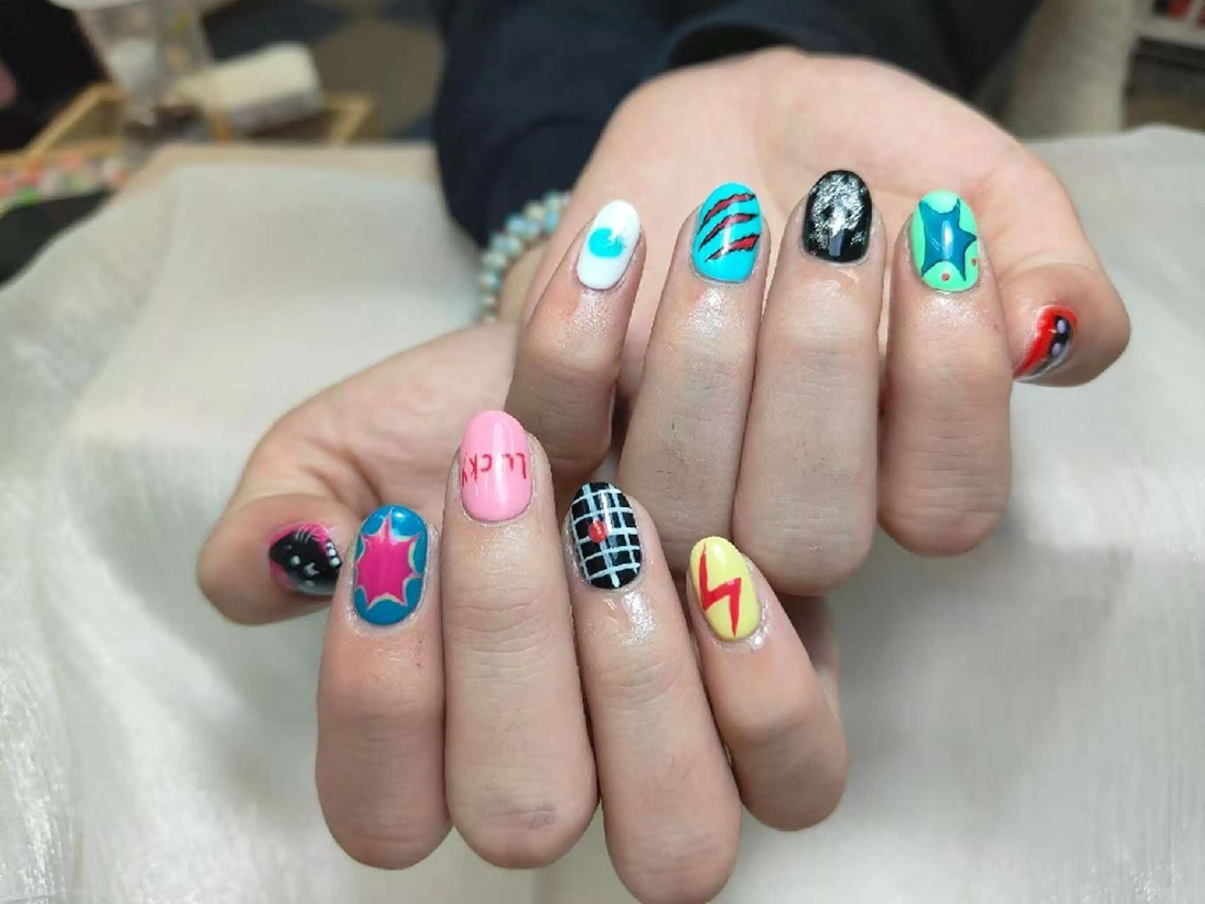 ミニモ限定／練習モデル／ハンドネイル持ち込みデザイン10本※ジェルオフ別途＋500円の写真