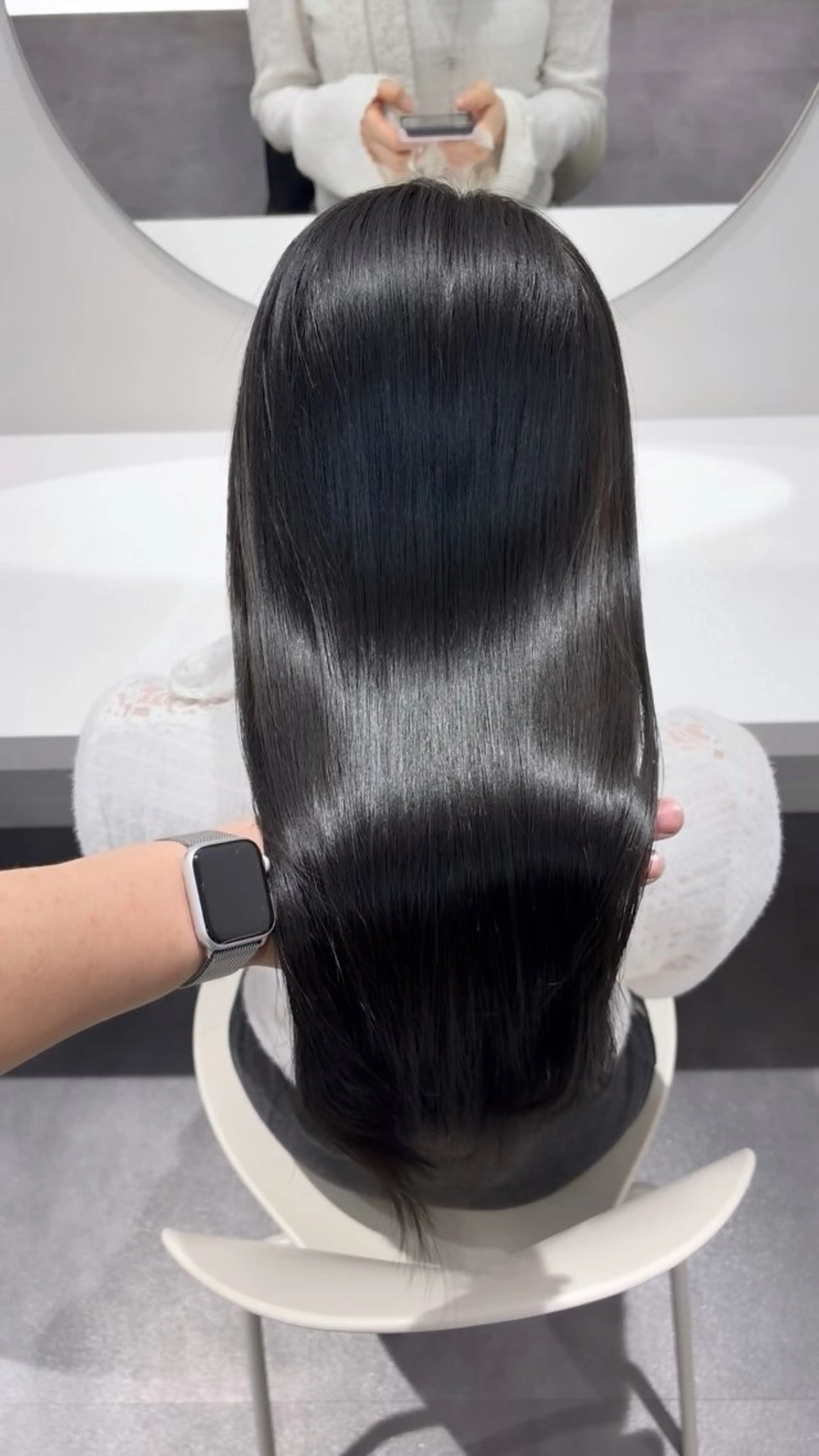 セミロング カラー グレージュ オリーブグレージュ オリーブグレー カット ヘアカラー トリートメント 絹髪質感TR💫 レイヤーカット/熊澤のヘアスタイル