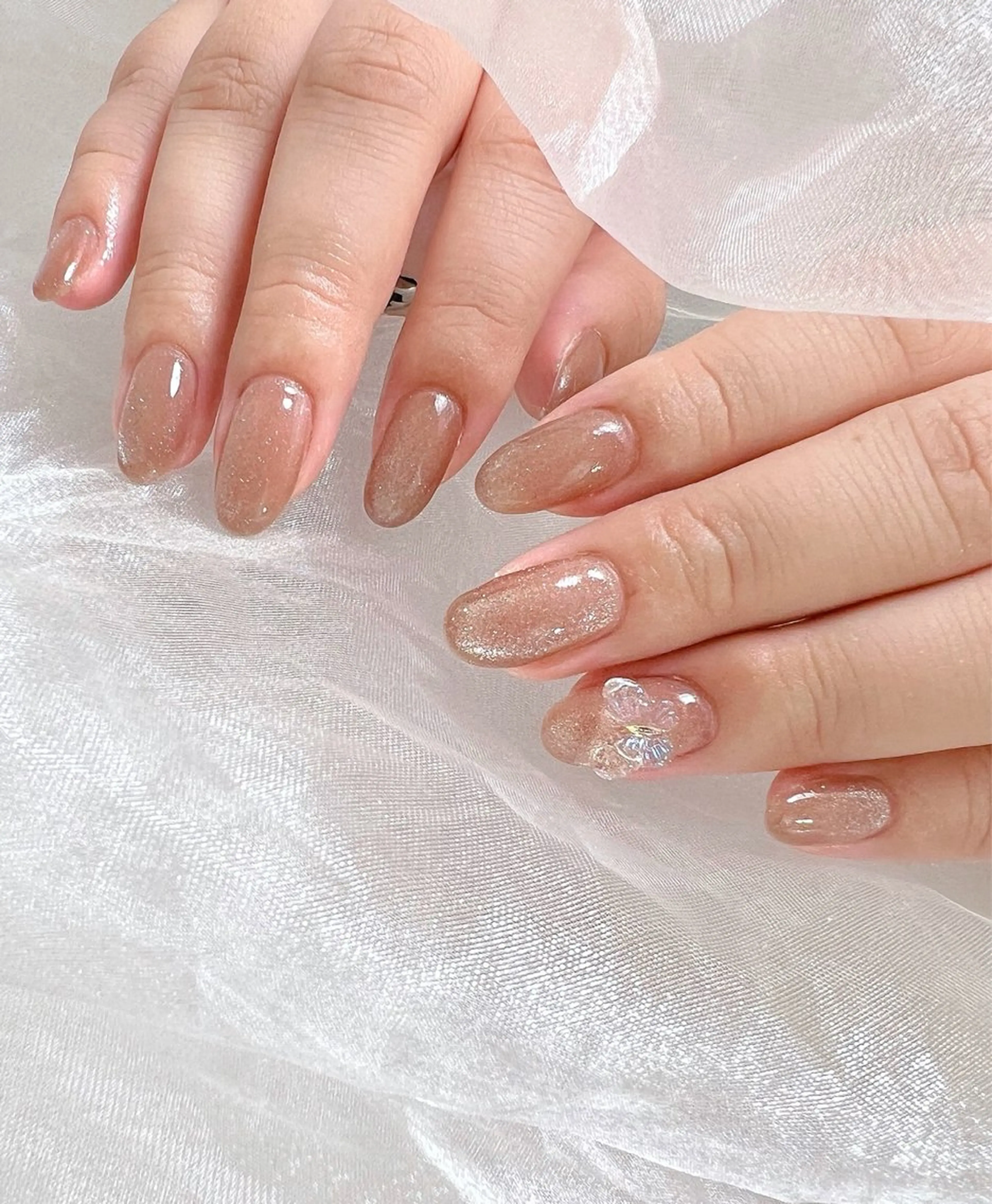 ネイル フットネイル ジェルネイル 韓国ネイル 冬ネイル クリスマス nail salon Lauleaのネイルデザイン