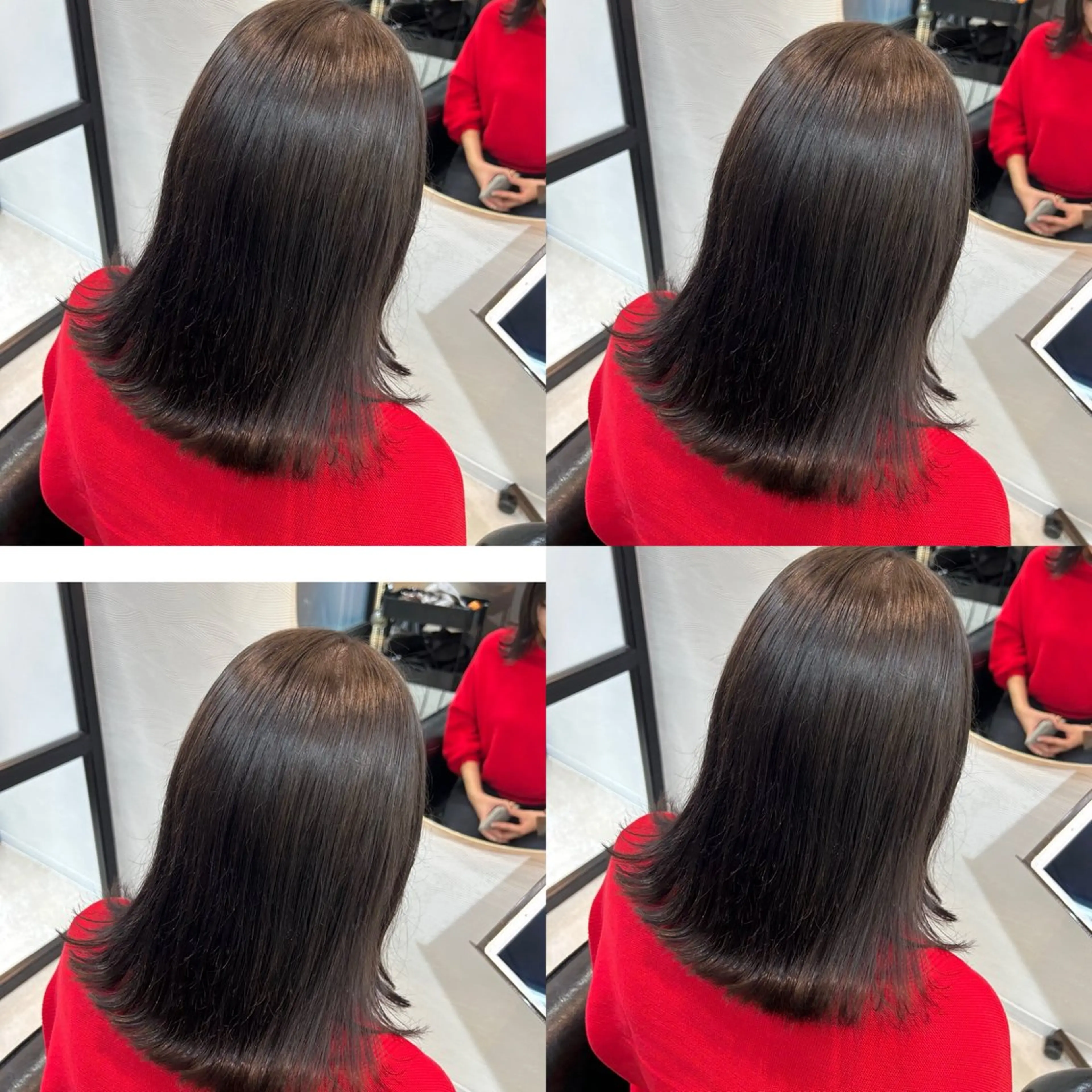 ミディアム カラー カット ヘアカラー トリートメント 🤍透明感/韓国風 🤍サクラギヒトミのヘアスタイル