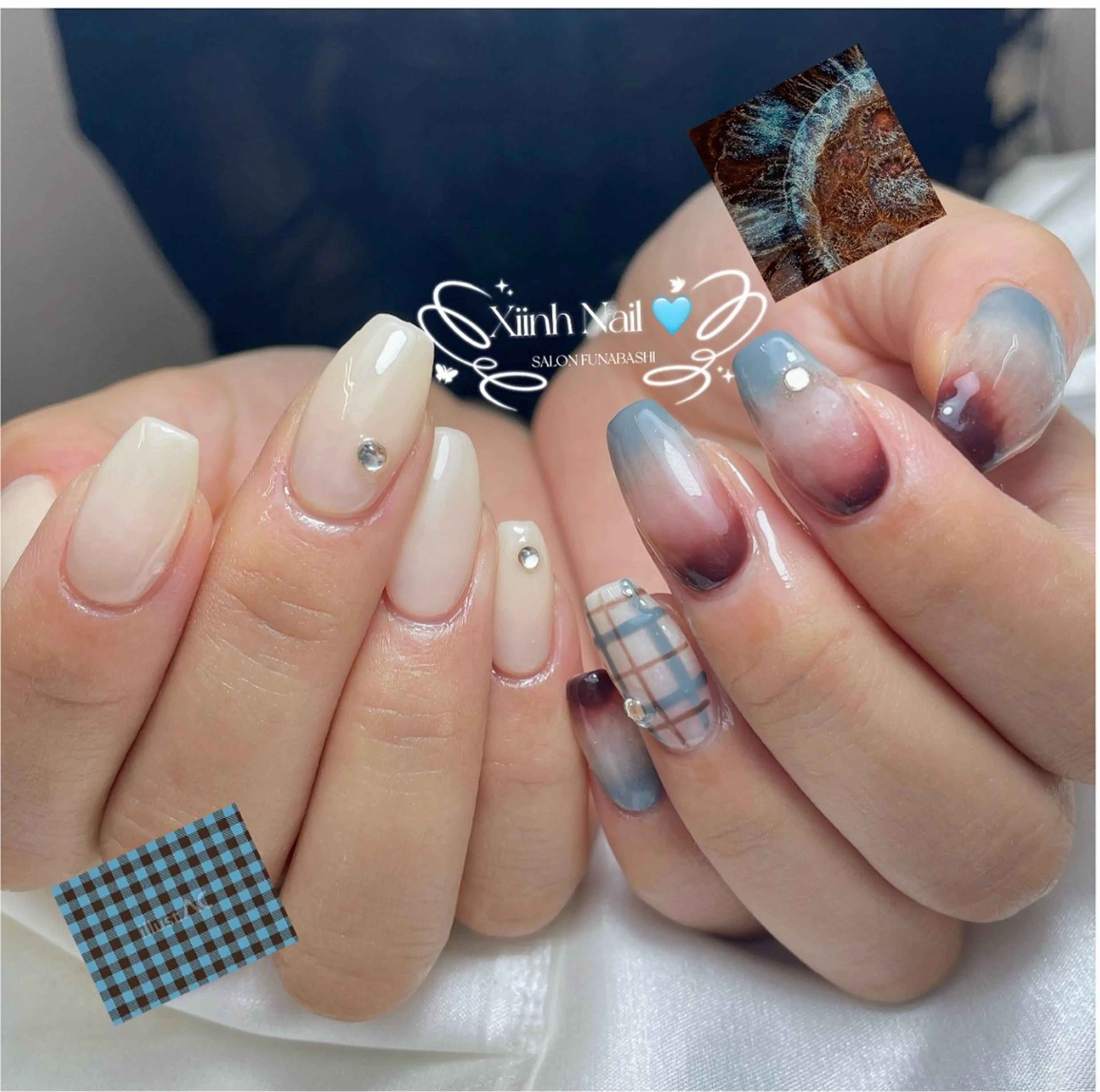 ネイル チークネイル 桜ネイル 長さ出し フットネイル ジェルネイル ハンドネイル XIINH NAIL SALONのネイルデザイン