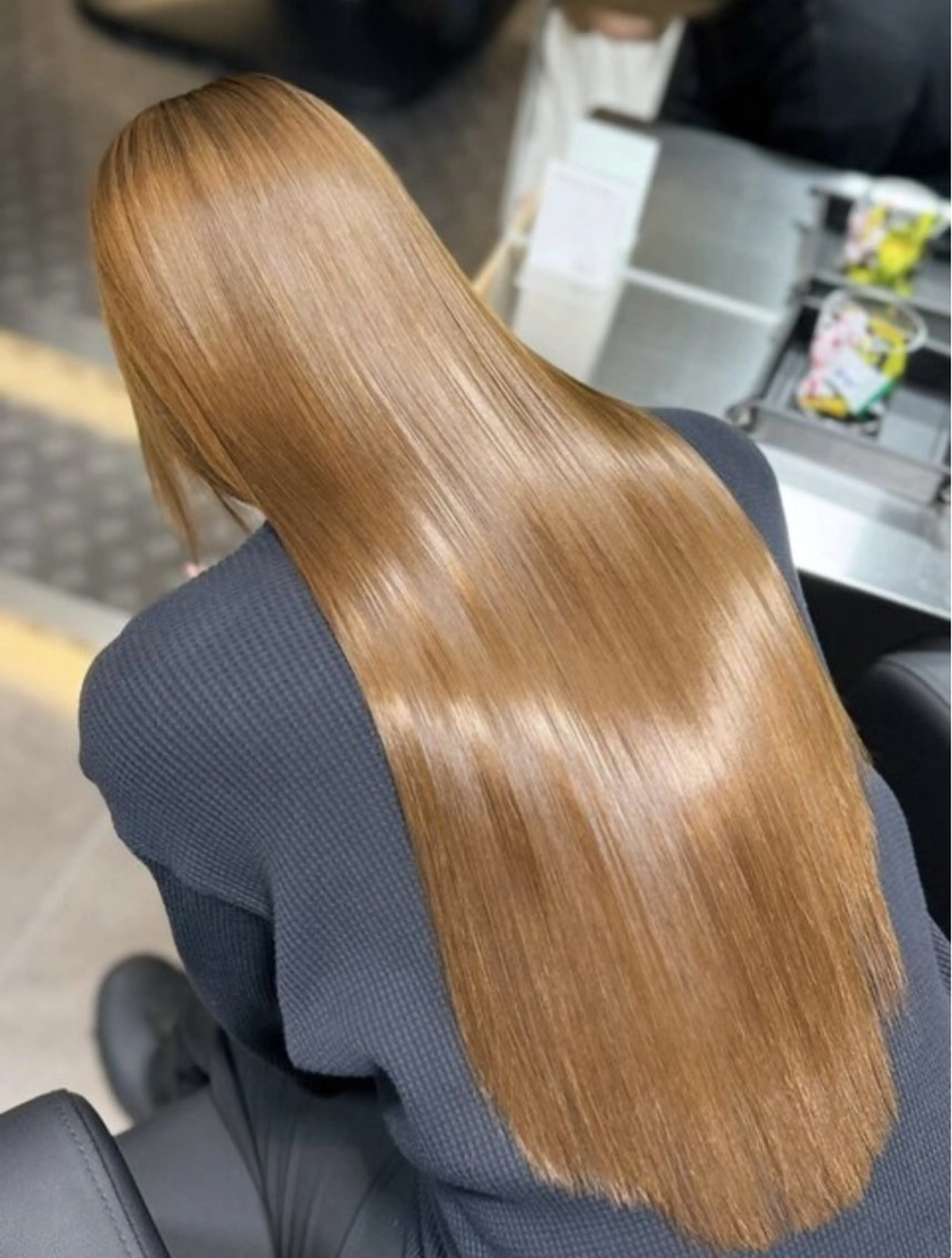 ロング カラー アッシュ アッシュグレー ベージュカラー ブリーチ ブロンド 【美髪ハイトーン】 髪質改善/大和🎀のヘアスタイル
