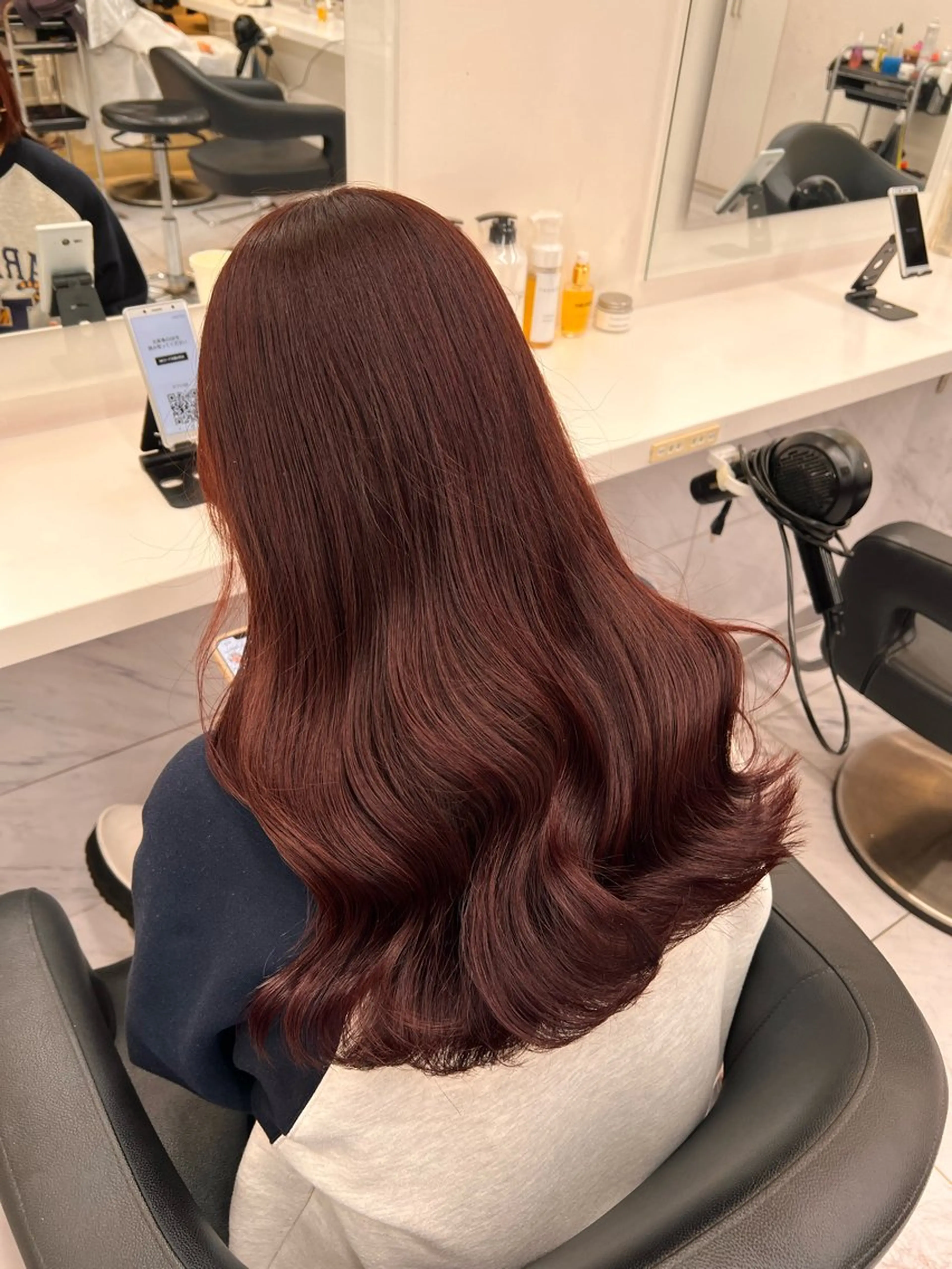 セミロング カラー 💖札幌カラー 指名No.1💖玲奈のヘアスタイル