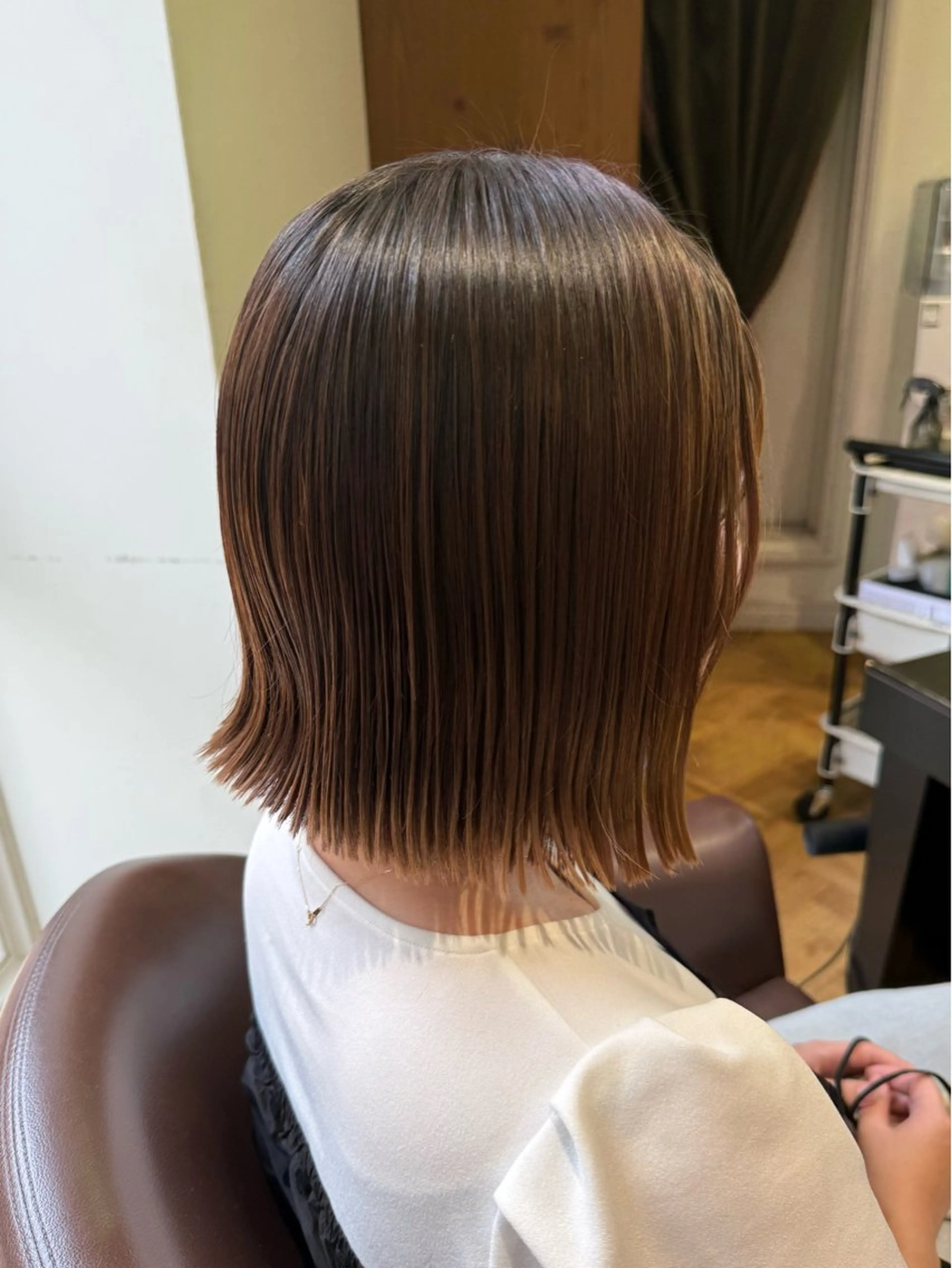 ショート 切りっぱなしボブ ボブ 溝口 槙里也のヘアスタイル