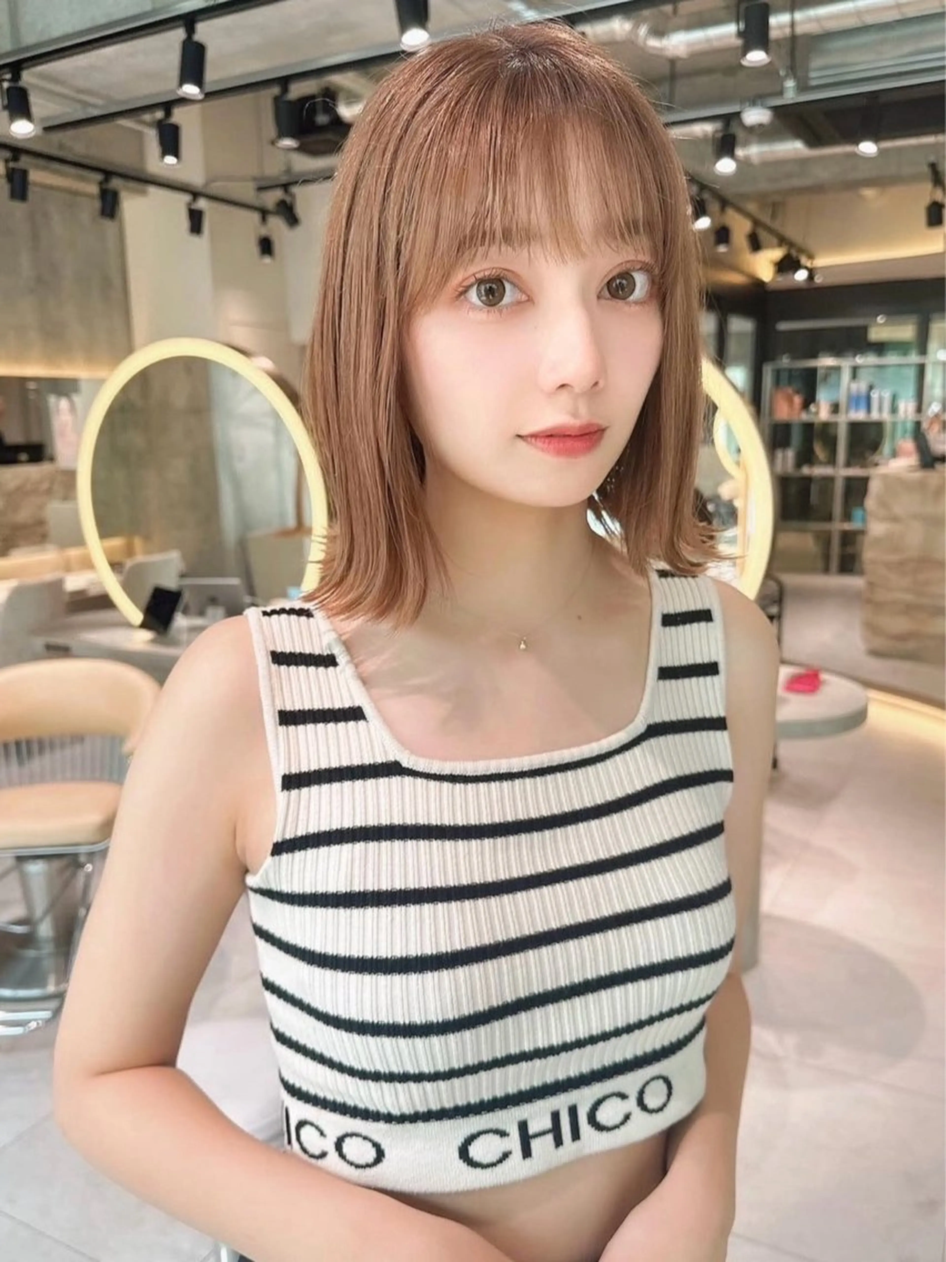 ミニモ学割‼️【透明感カラー】ブリーチ＋カラー＋ 1STEP髪質改善TRの写真