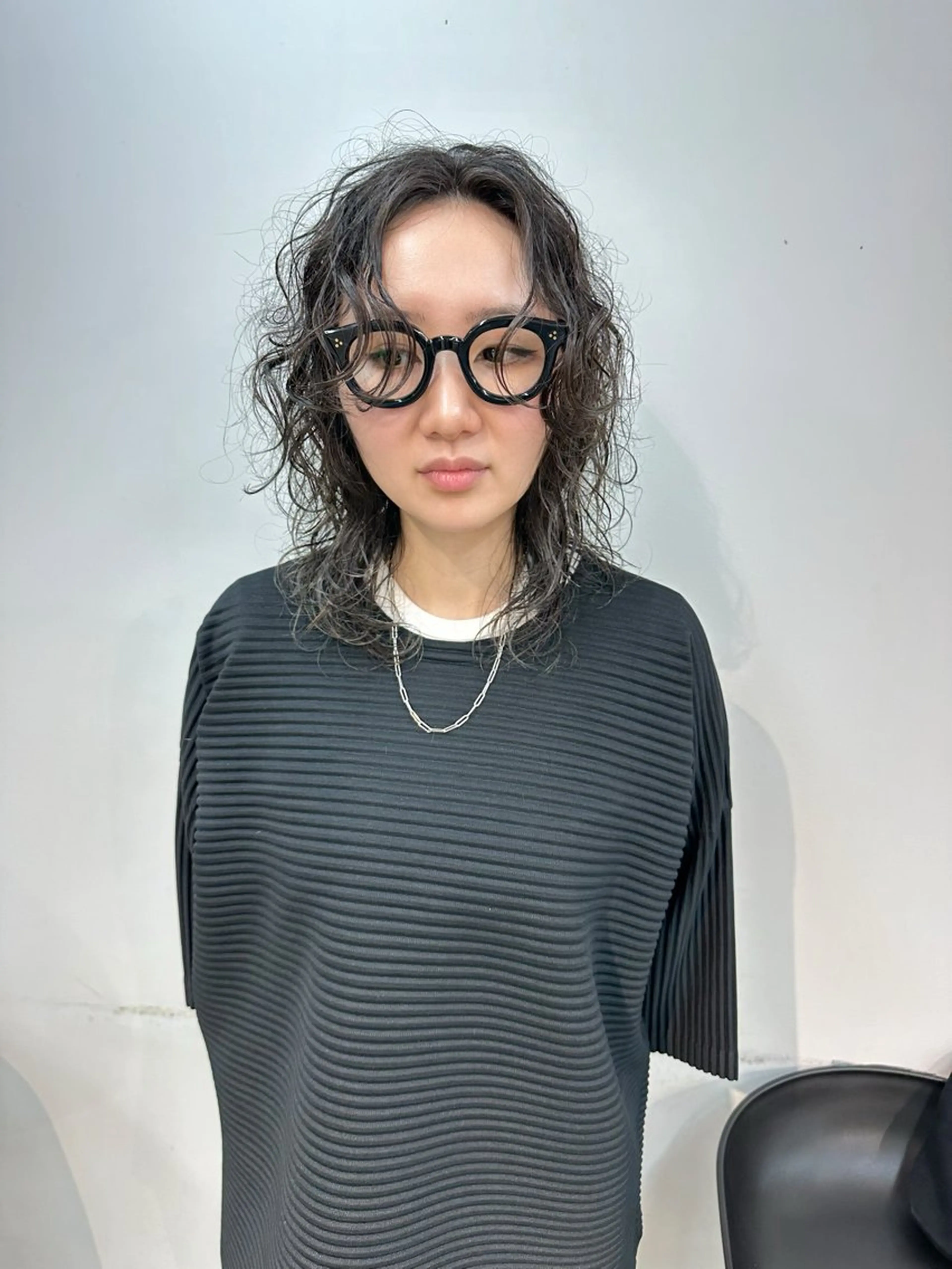 パーマ RIN パーマ/暖色カラーのヘアスタイル