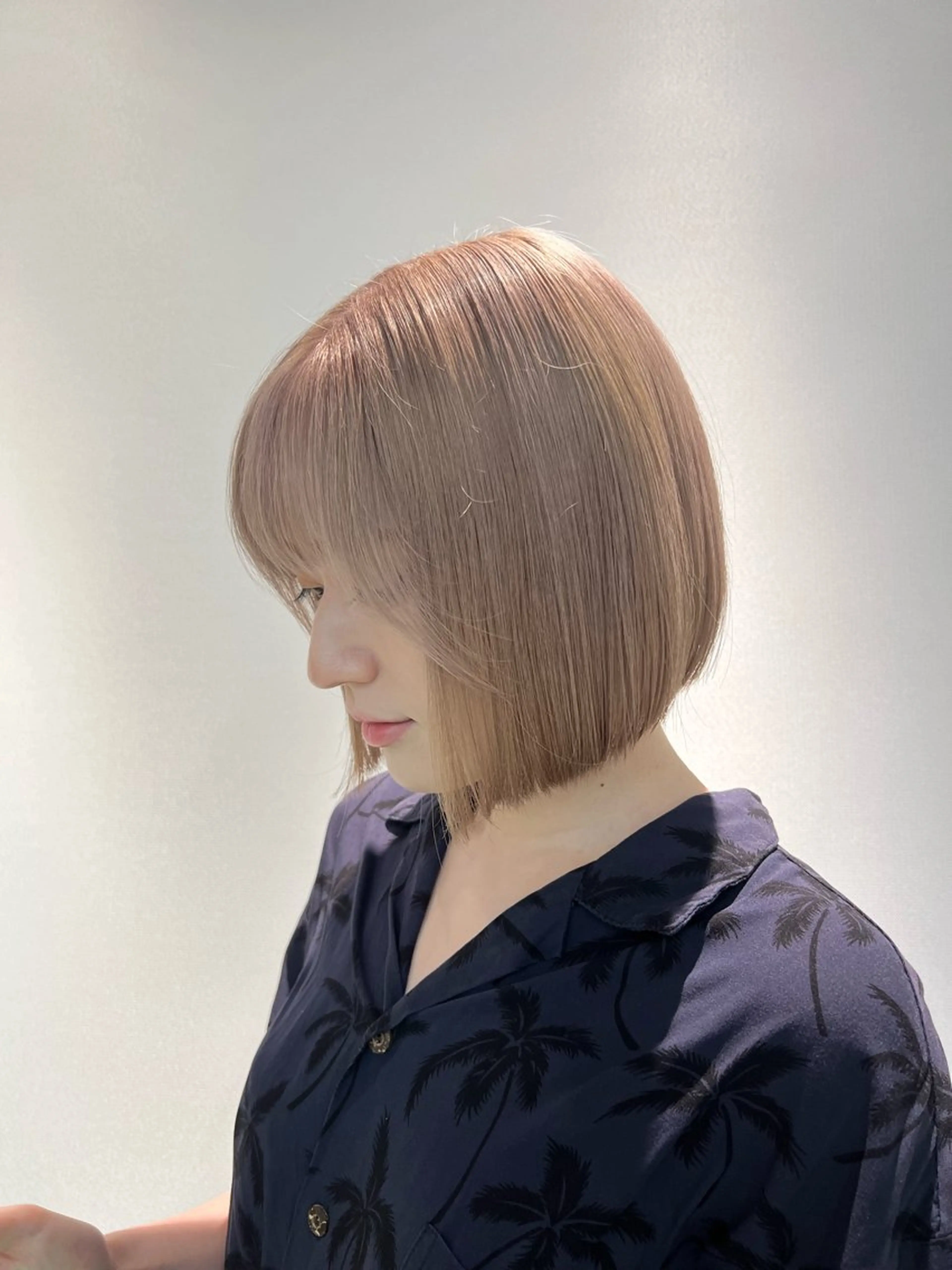 ミディアム ボブ ヘアカラー トリートメント 【副店長】DAYS 2nd 久木山湧也のヘアスタイル