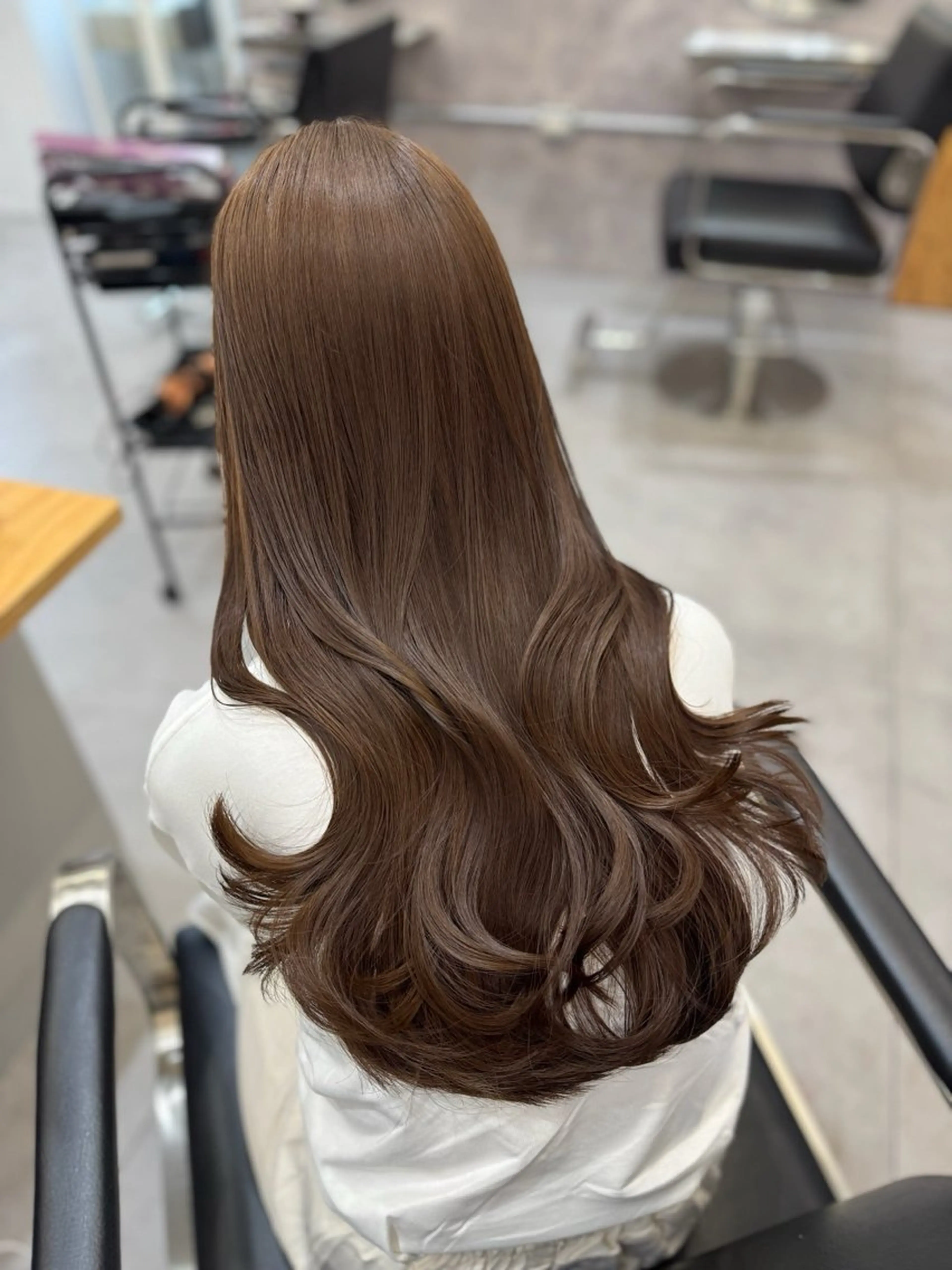 セミロング カラー ベージュカラー ブラウンカラー ブラウンベージュ カット ヘアカラー パーマ🌀佐々木 楽人のヘアスタイル