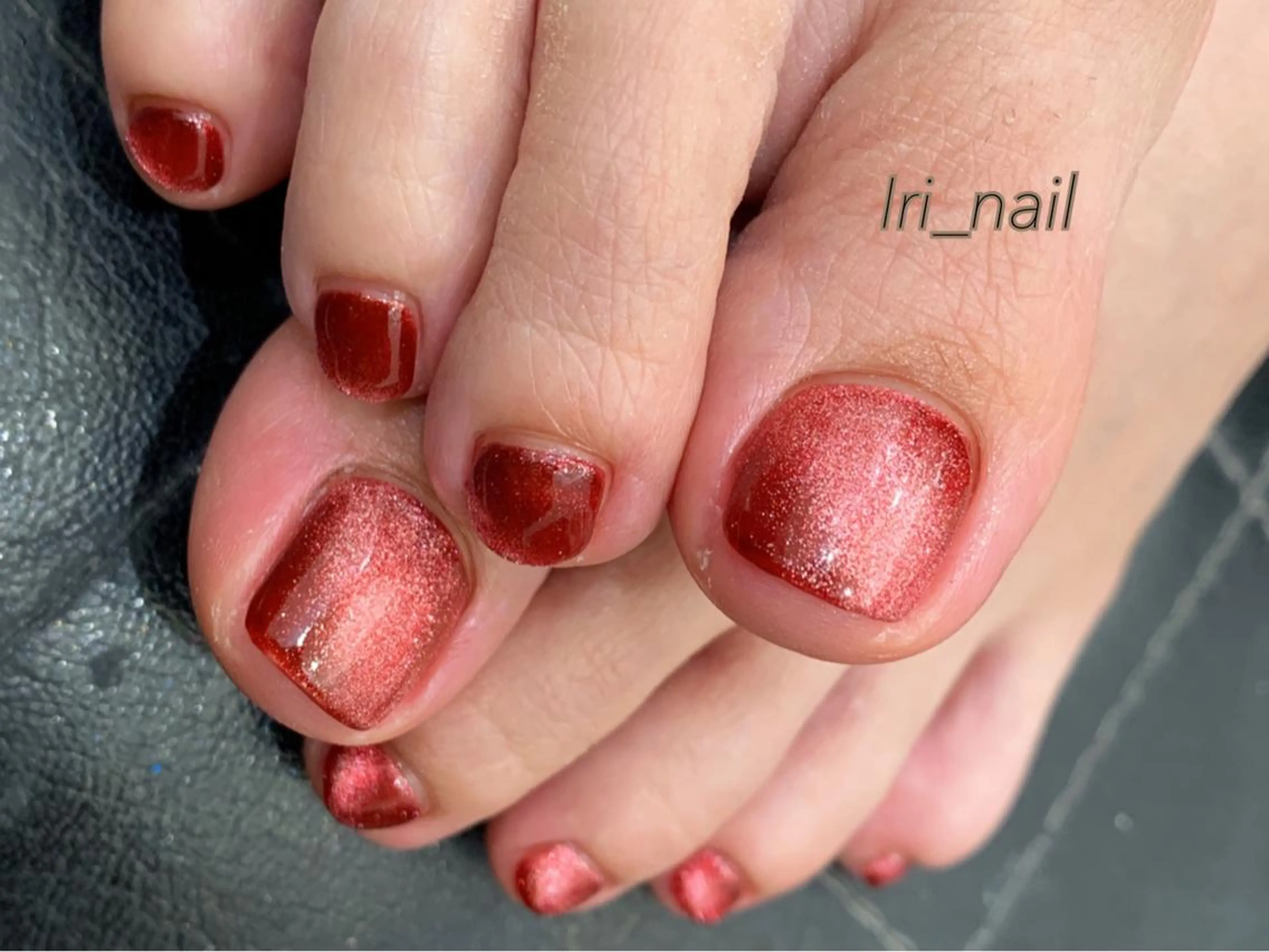 ネイル フットネイル ジェルネイル ワンカラーネイル フットネイル 中川 愛理のネイルデザイン