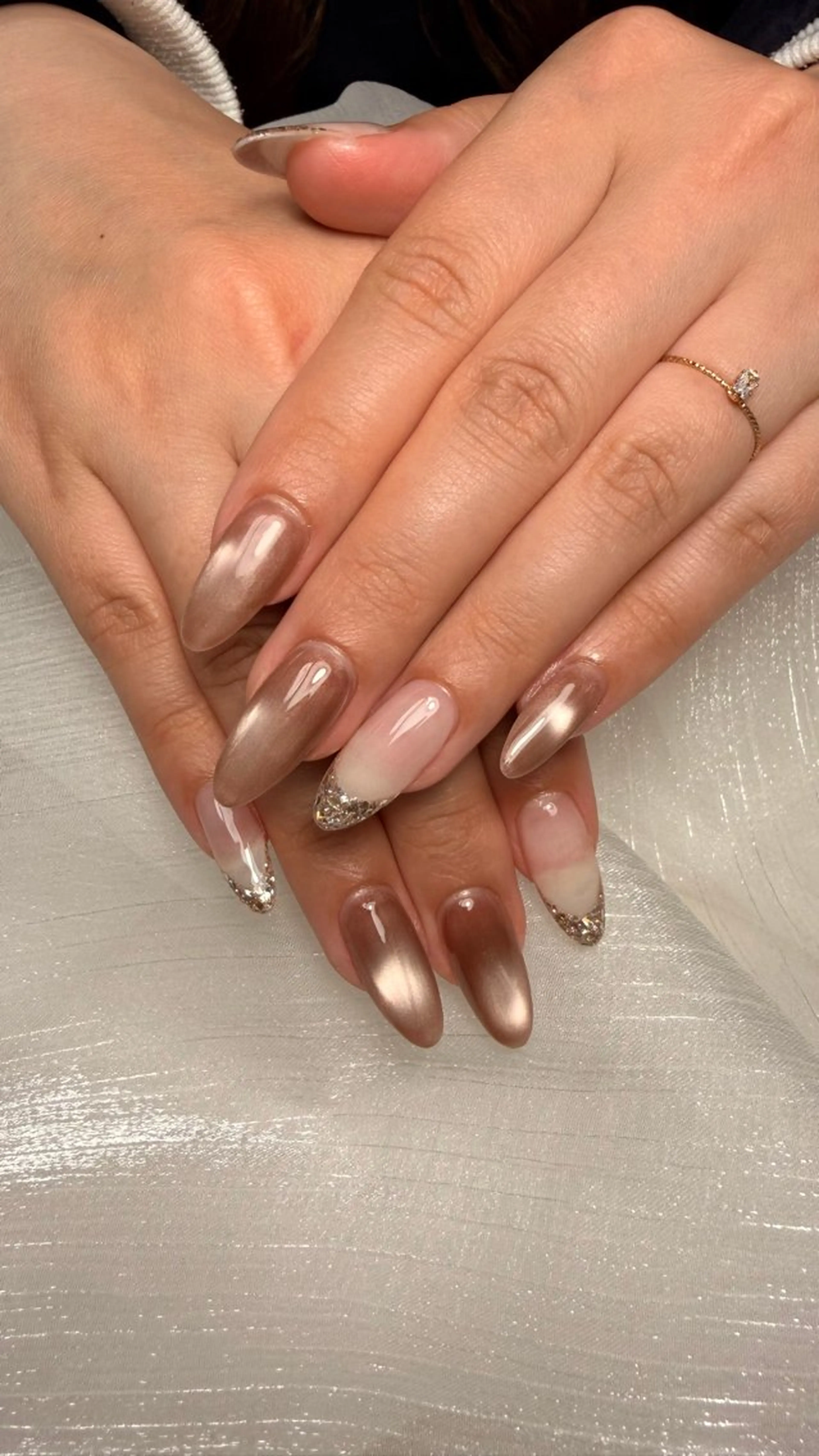 ネイル フレンチネイル ハンドネイル calm nailのネイルデザイン