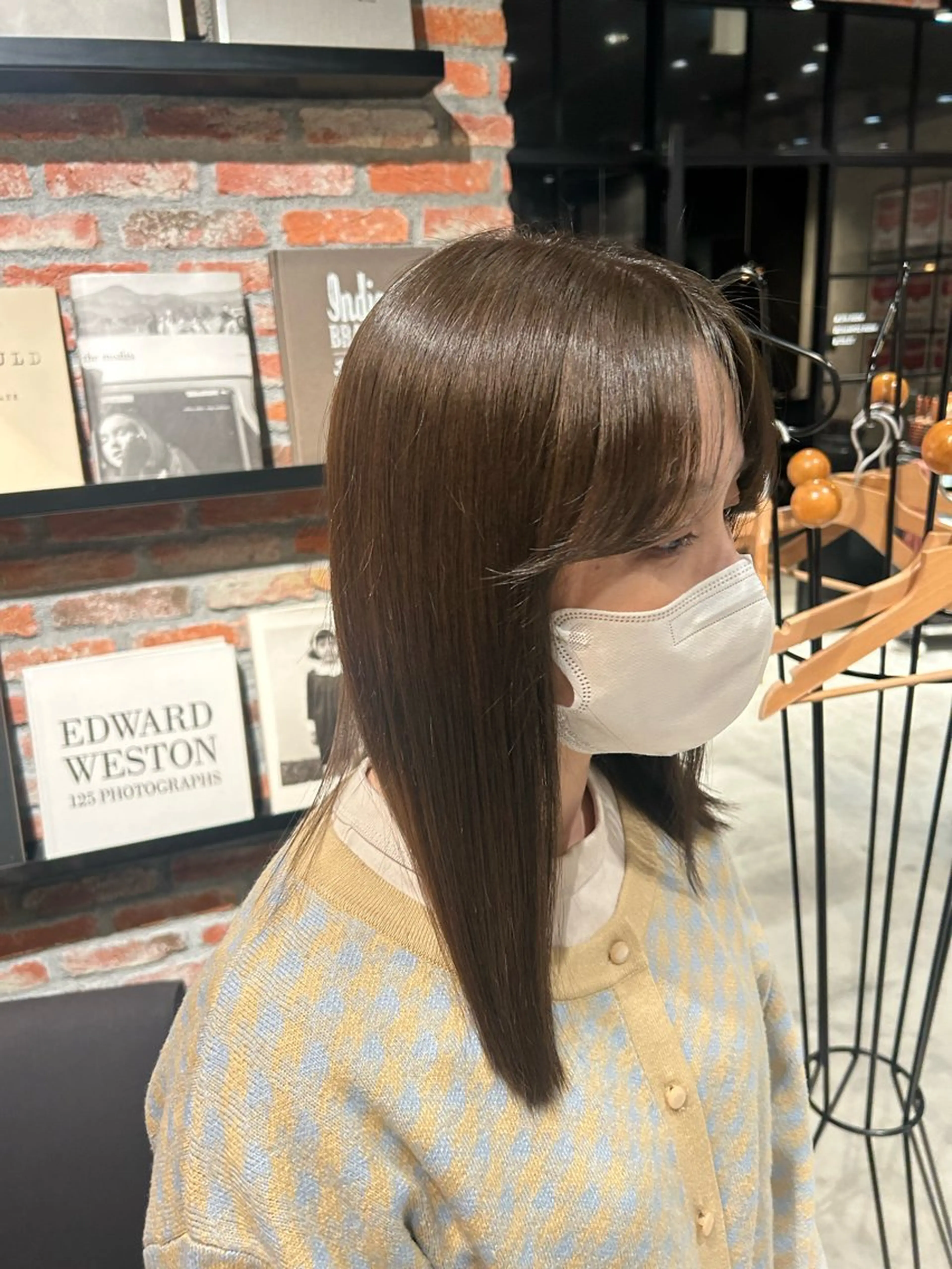 カラー グレージュ オリーブグレージュ オリーブグレー organic＋atelier所属・りお ブリーチカラーのヘアスタイル