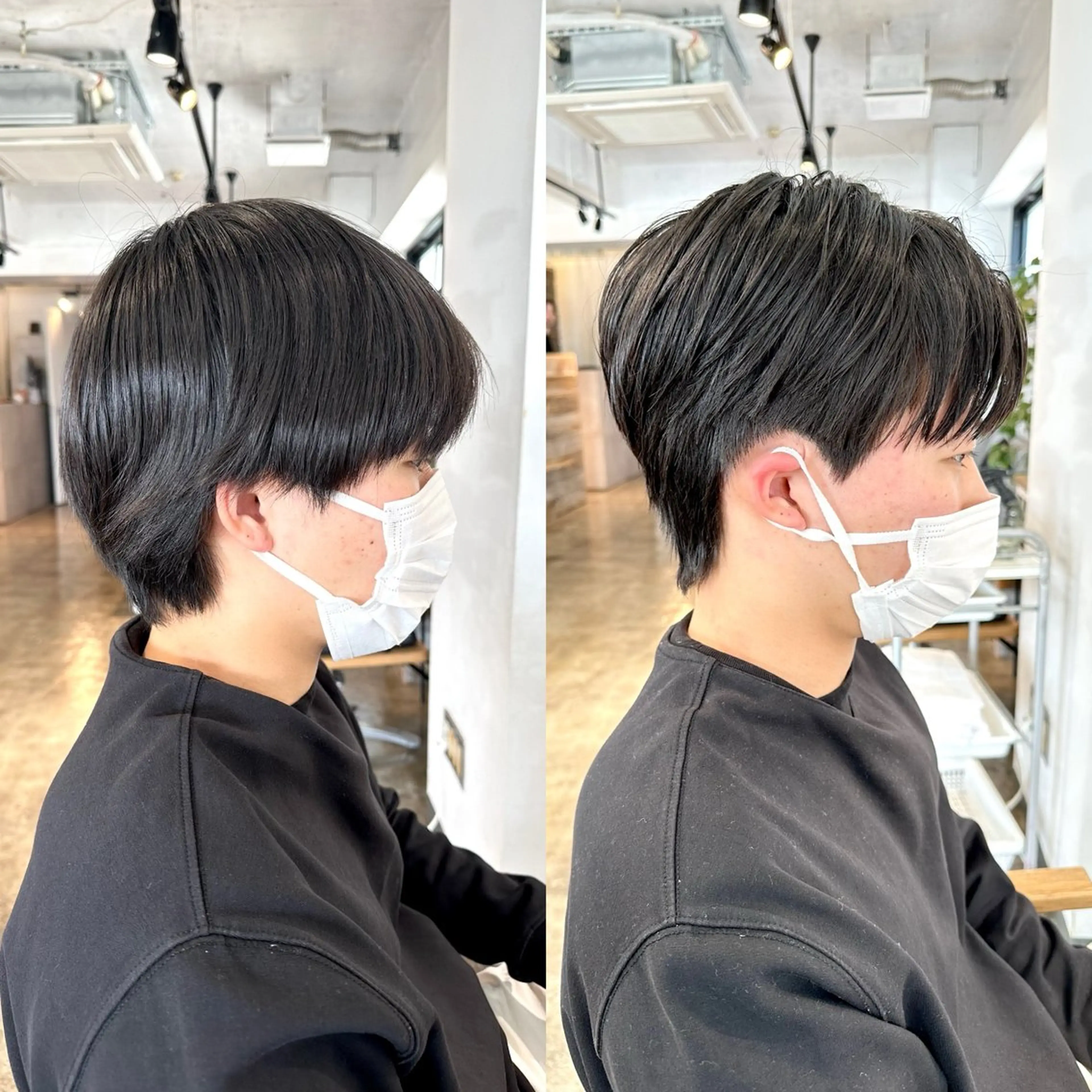 メンズ センターパート ダウンパーマ メンズ韓国風 メンズパーマ カット パーマ トリートメント 骨格補正施術/メンズ 専門美容師/YUYAのヘアスタイル