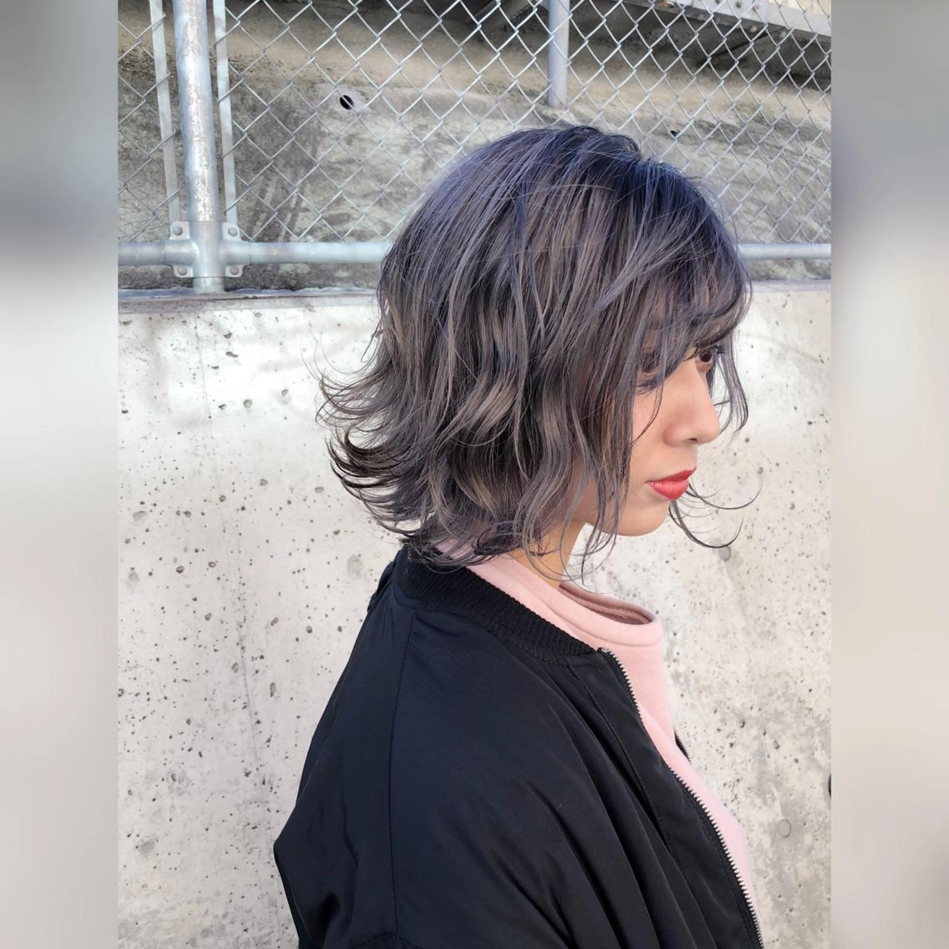 ミディアム カラー 圧倒的美髪ストレート ツダケイタロウのヘアスタイル